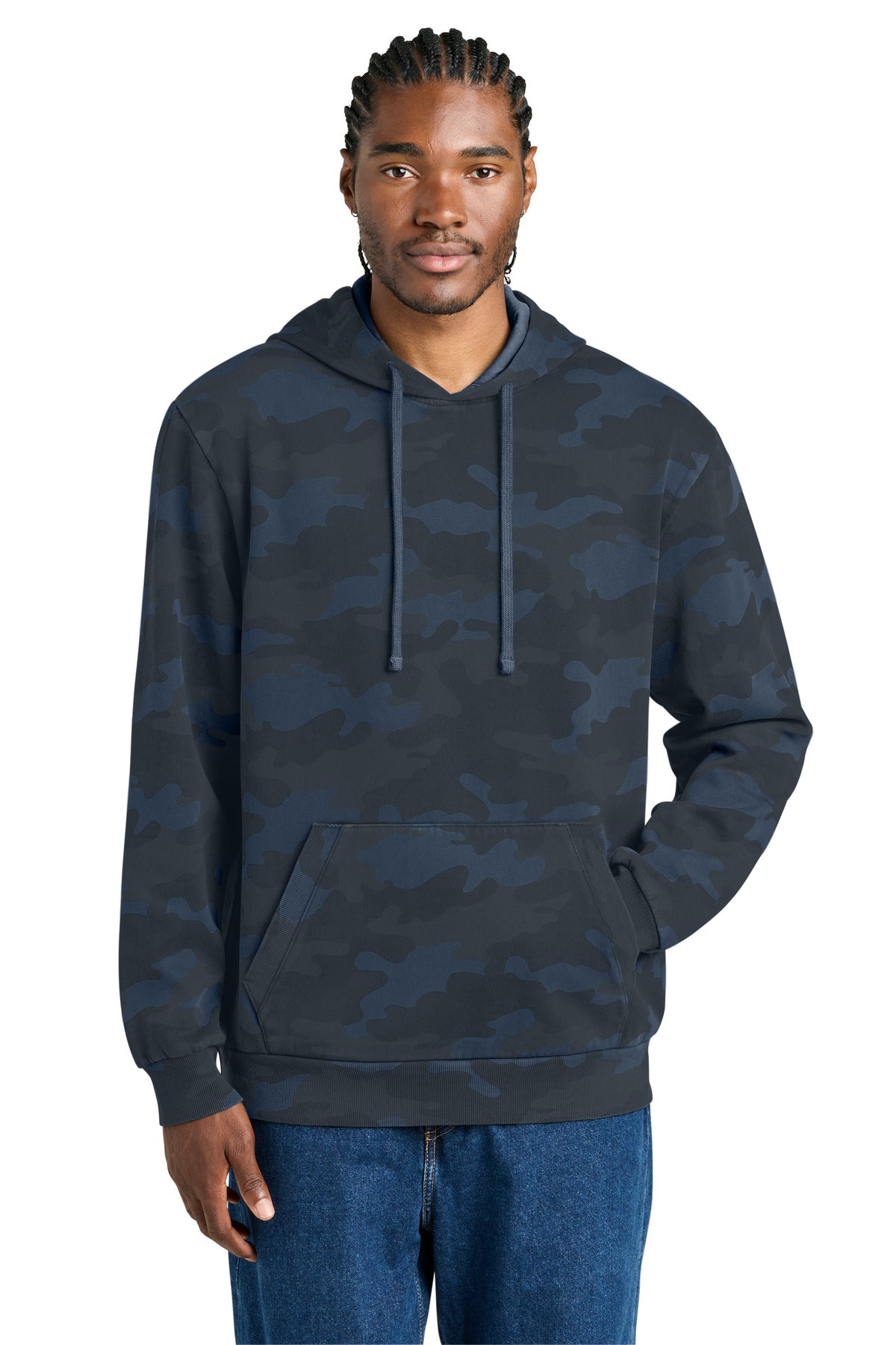 District Wash Camo Fleece Hoodie DT2200C
