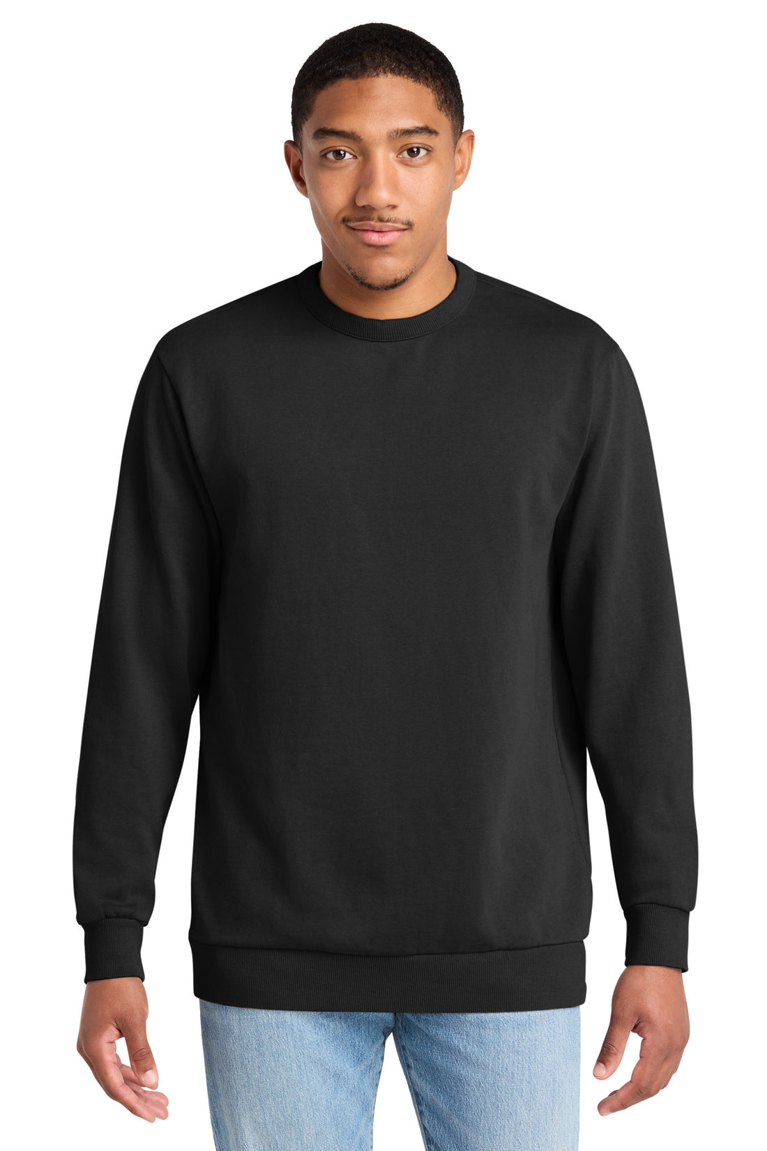District Wash Fleece Crew DT2204 - Black - 2XL
