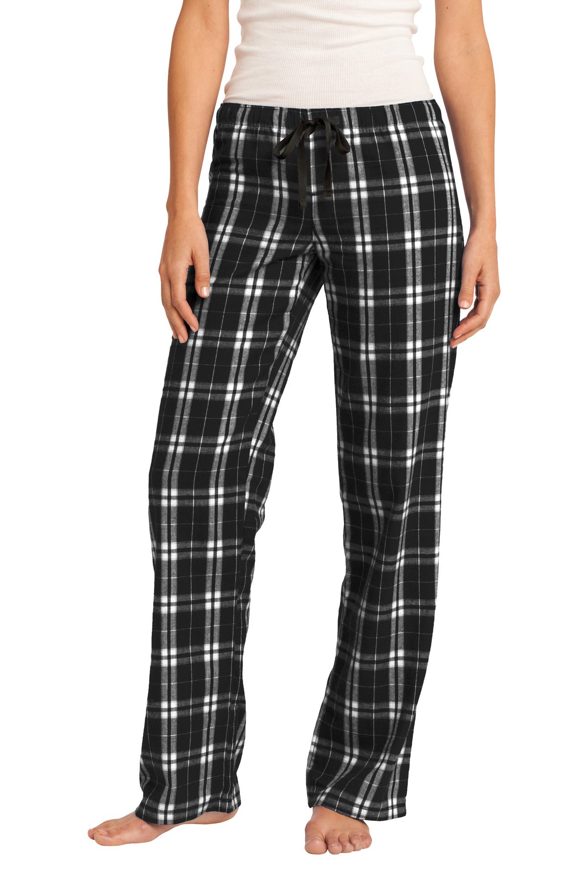 District® Women's Flannel Plaid Pant. DT2800 - Black - XS