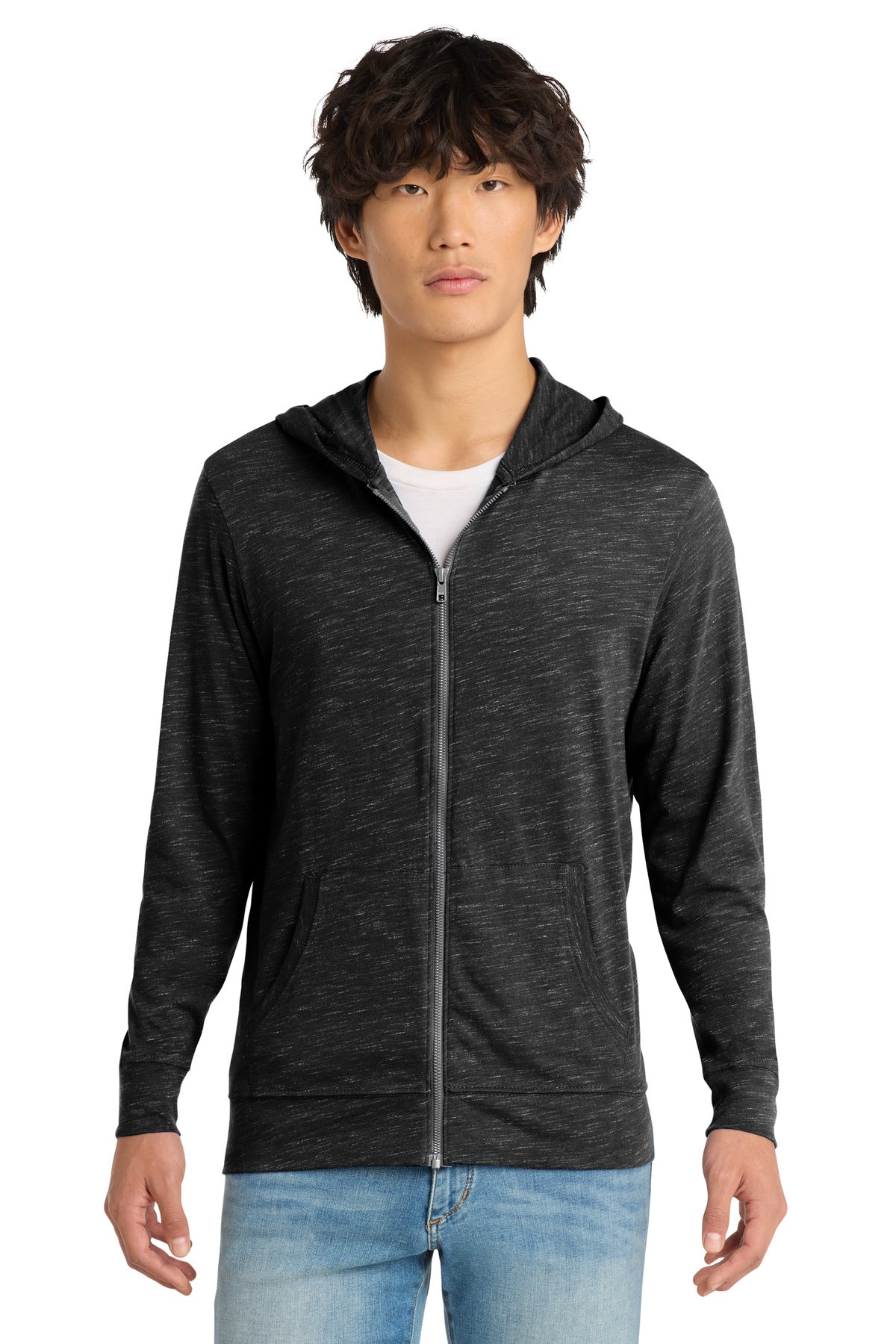 District ® Medal Full-Zip Hoodie. DT565 - Black - 2XL