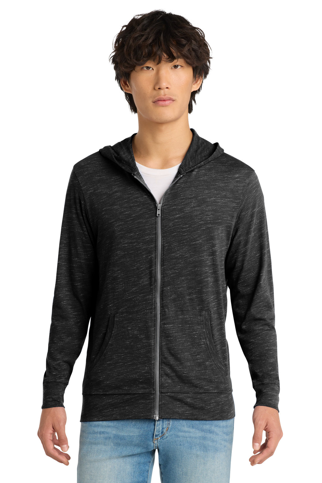 District ® Medal Full-Zip Hoodie. DT565 - Black - 2XL