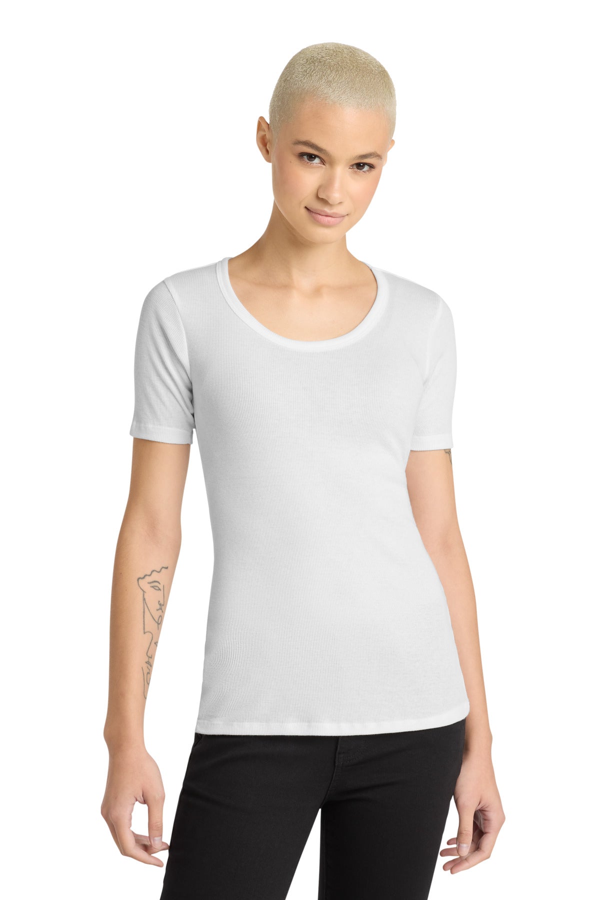 District® Women's V.I.T.Rib Scoop Neck Tee DT6020