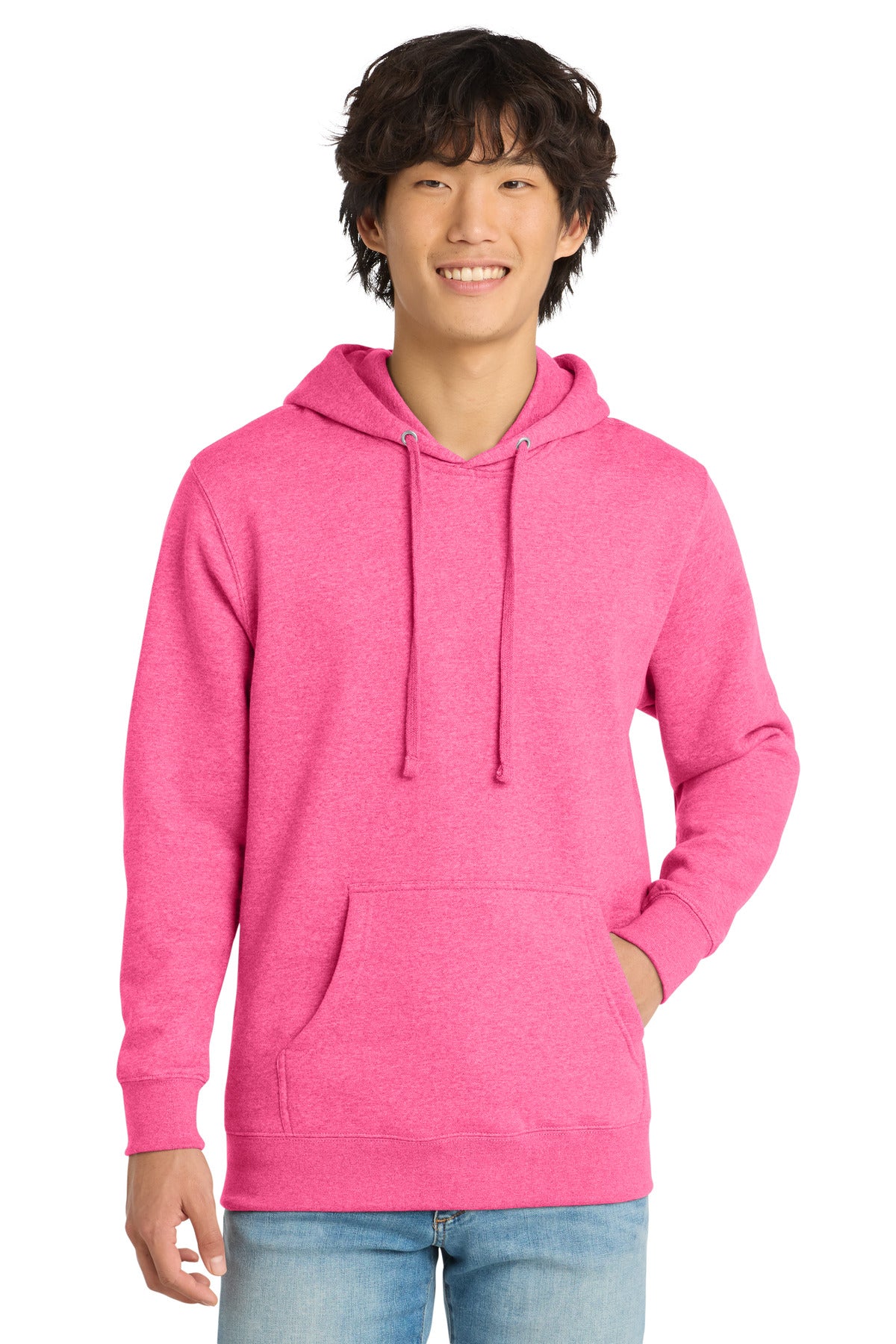 District® V.I.T.Fleece Hoodie DT6100 - Awareness Pink Heather - 2XL