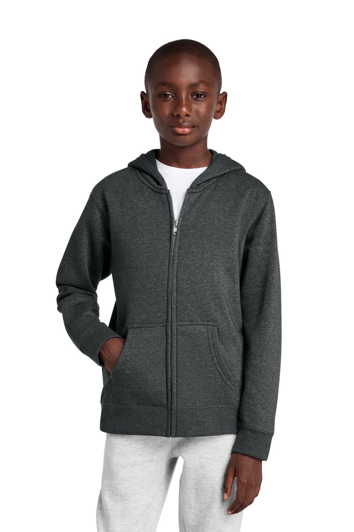 District® Youth V.I.T. Fleece Full-Zip Hoodie DT6102Y