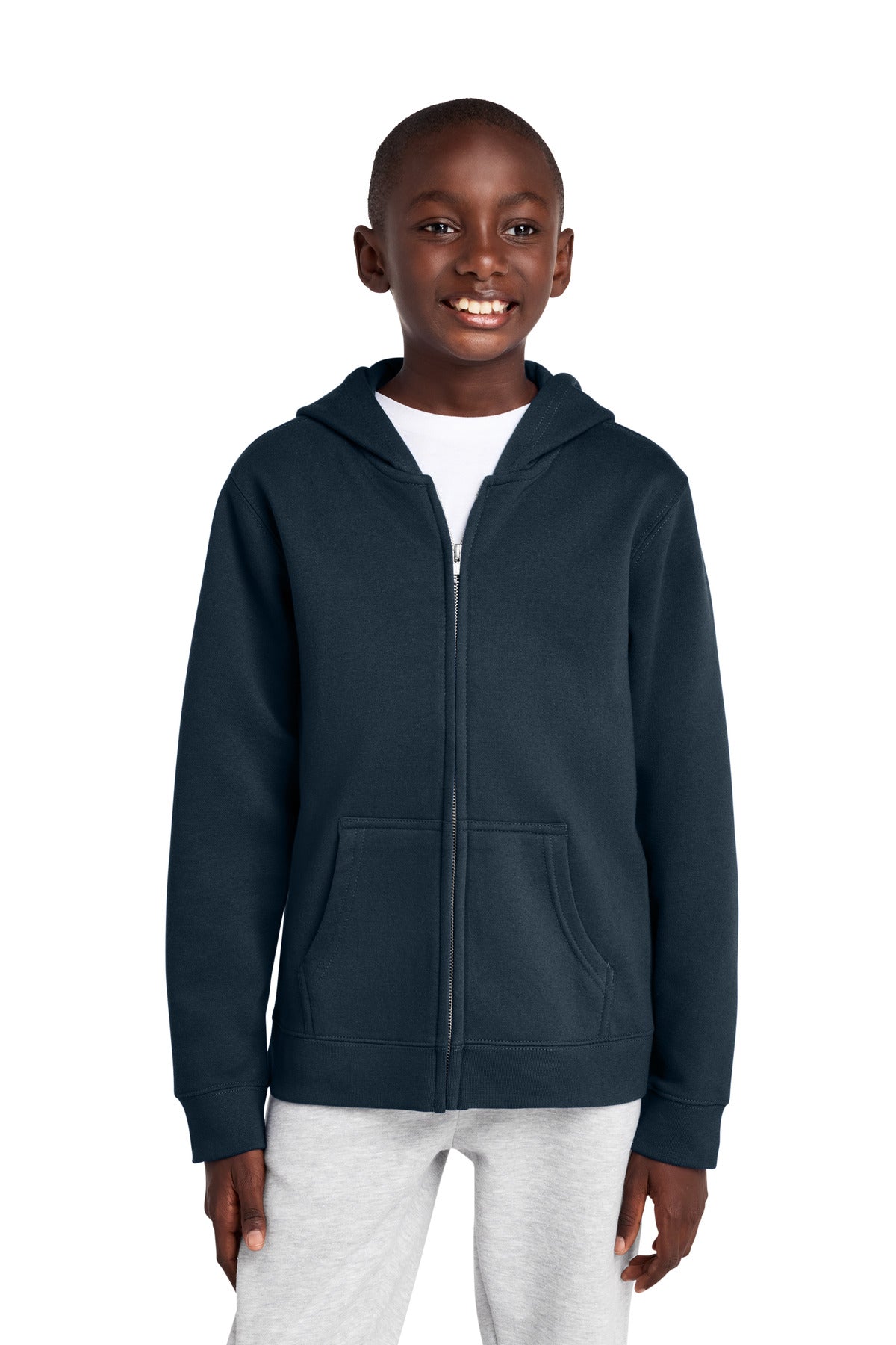 District® Youth V.I.T. Fleece Full-Zip Hoodie DT6102Y