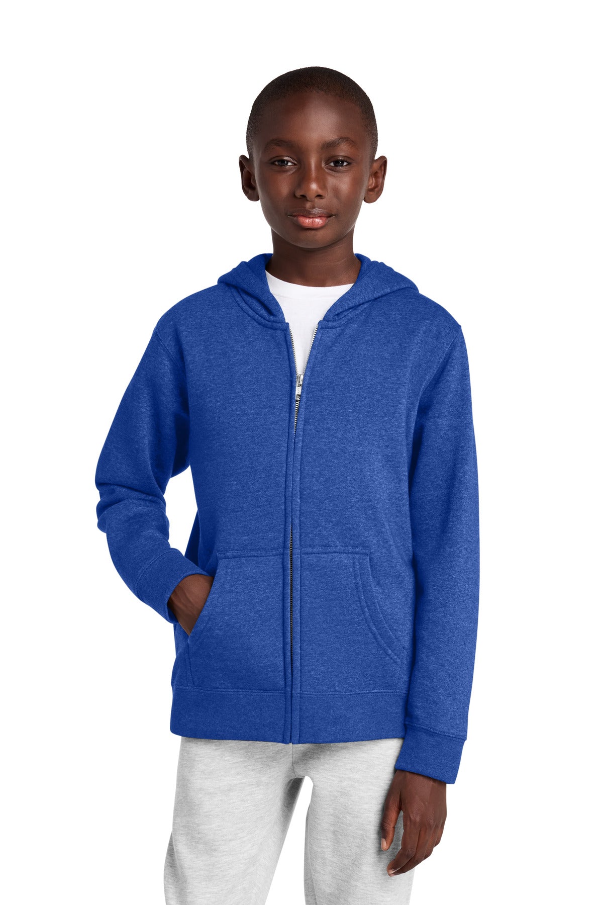 District® Youth V.I.T. Fleece Full-Zip Hoodie DT6102Y