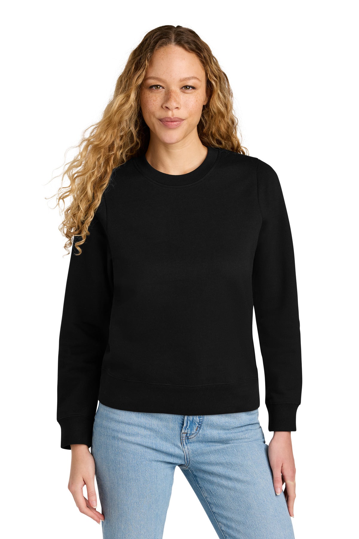 District® Women's V.I.T. Fleece Crew DT6105 - Black - 3XL