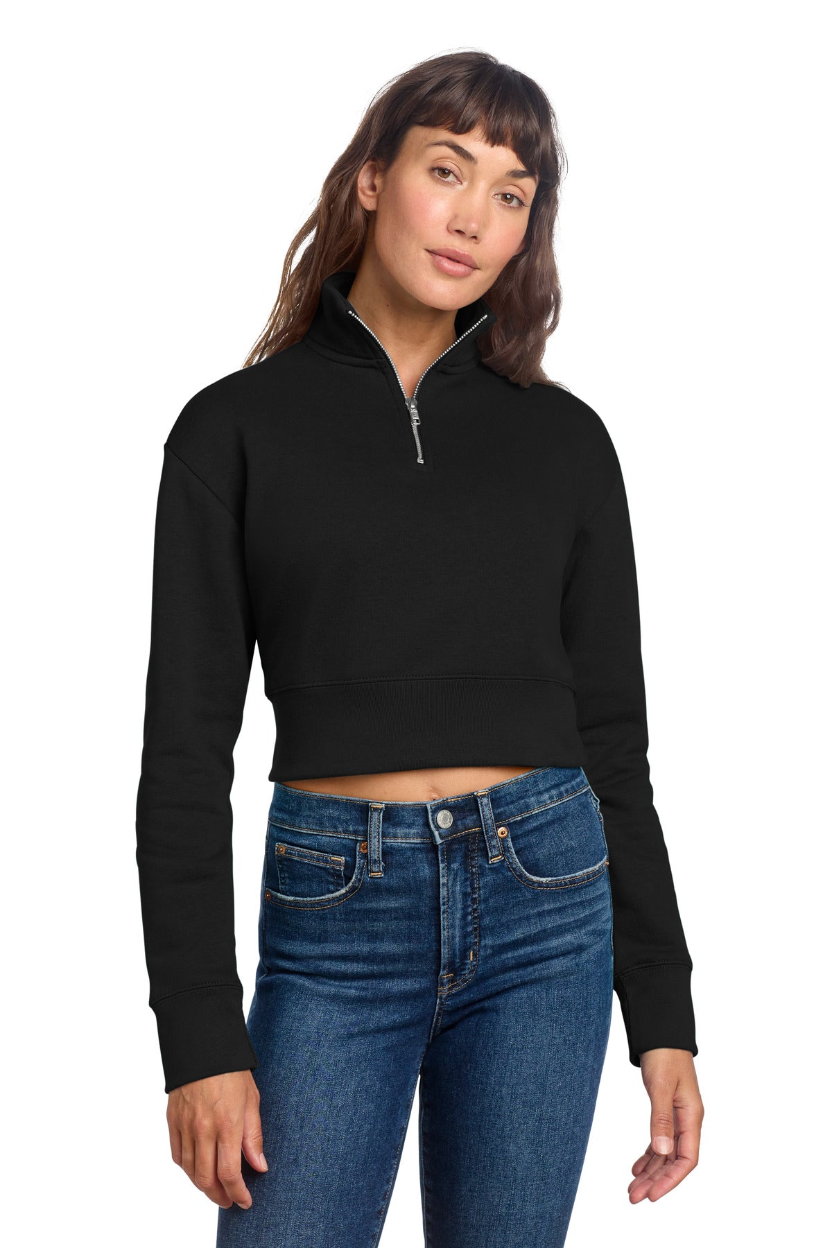 District® Women's V.I.T. Fleece 1/2-Zip DT6111 - Black - 3XL
