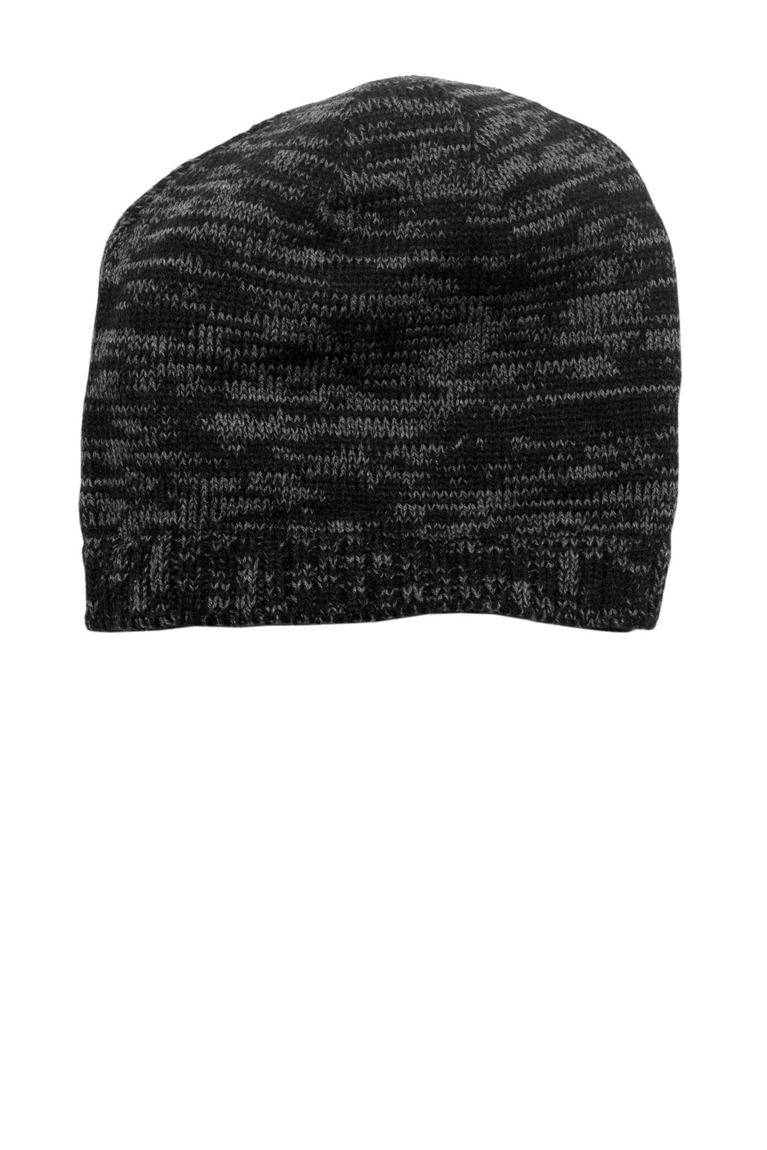 District® Spaced-Dyed Beanie DT620 - Black/ Charcoal - OSFA