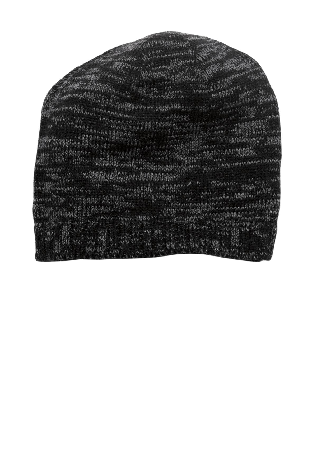 District® Spaced-Dyed Beanie DT620 - Black/ Charcoal - OSFA