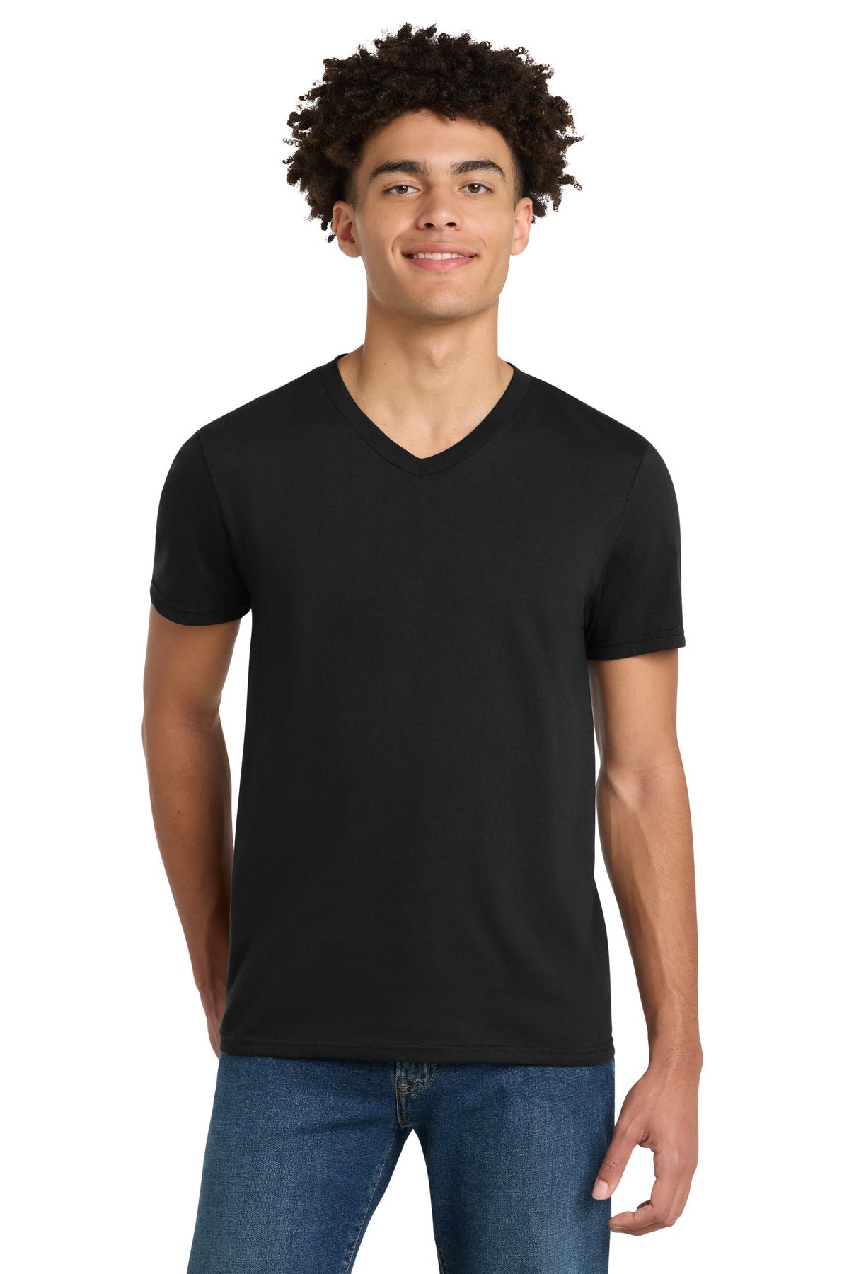 District® Very Important Tee® V-Neck. DT6500 - Black - 2XL