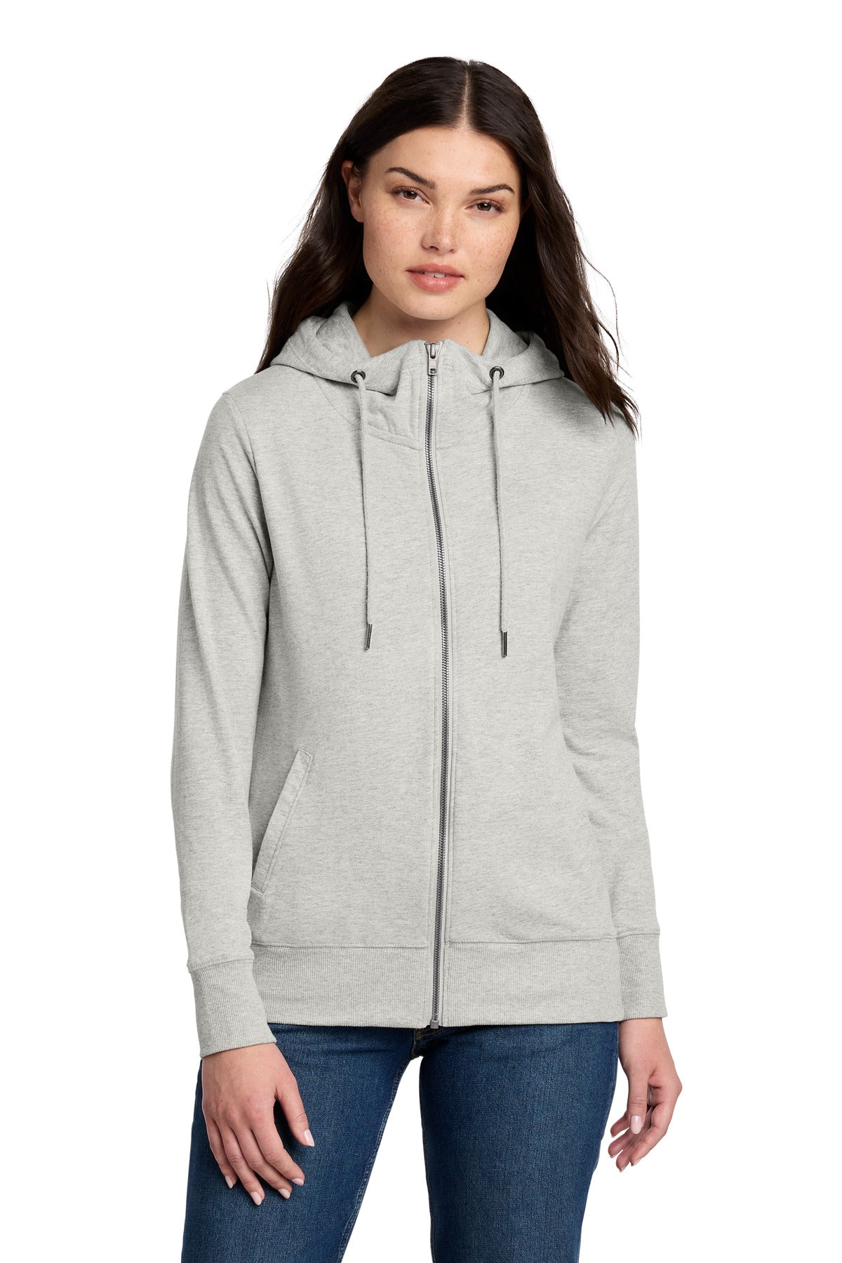 District® Women's Featherweight French Terry Full-Zip Hoodie DT673