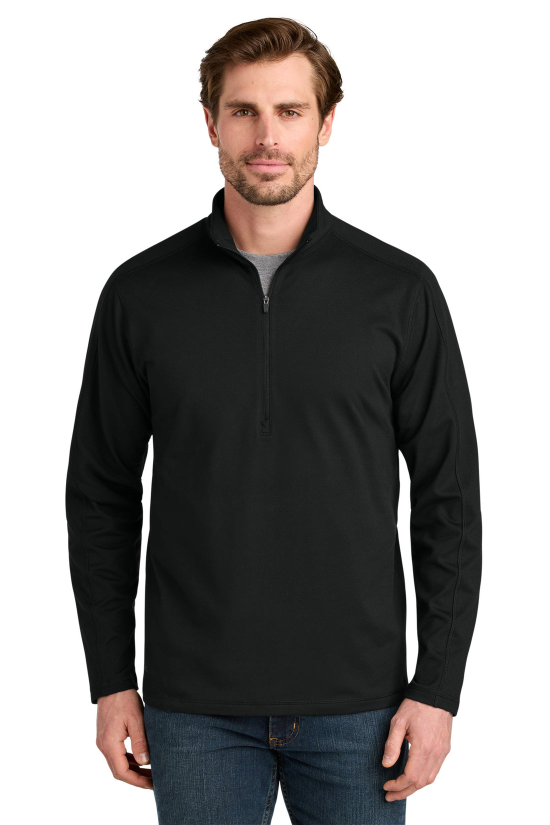 Eddie Bauer® Adventurer 1/4-Zip EB120 - Deep Black - 2XL