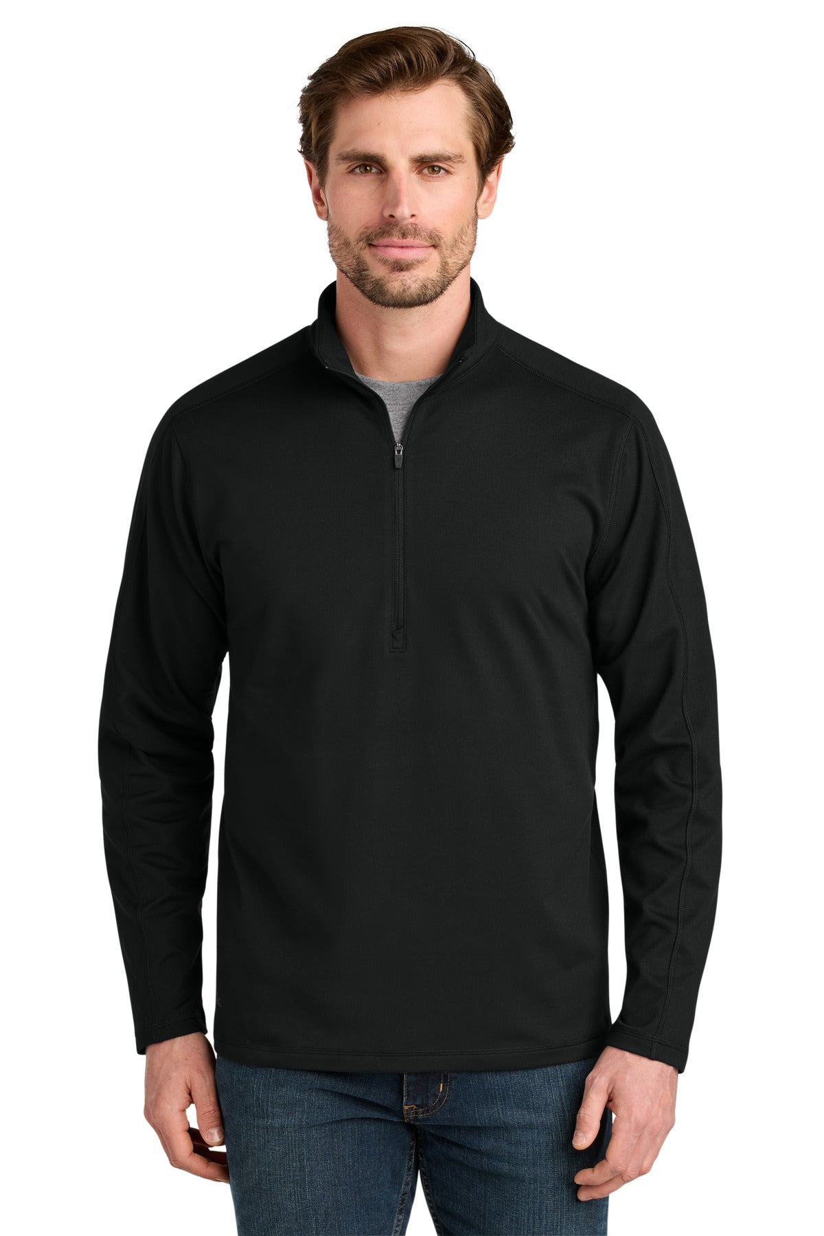 Eddie Bauer® Adventurer 1/4-Zip EB120 - Deep Black - 2XL