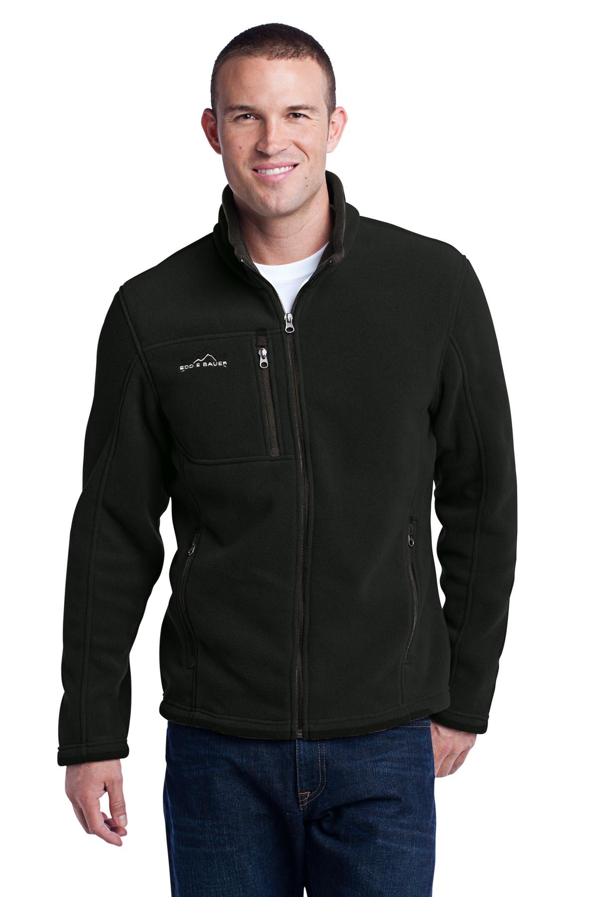 Eddie Bauer® - Full-Zip Fleece Jacket. EB200 - Black - 2XL