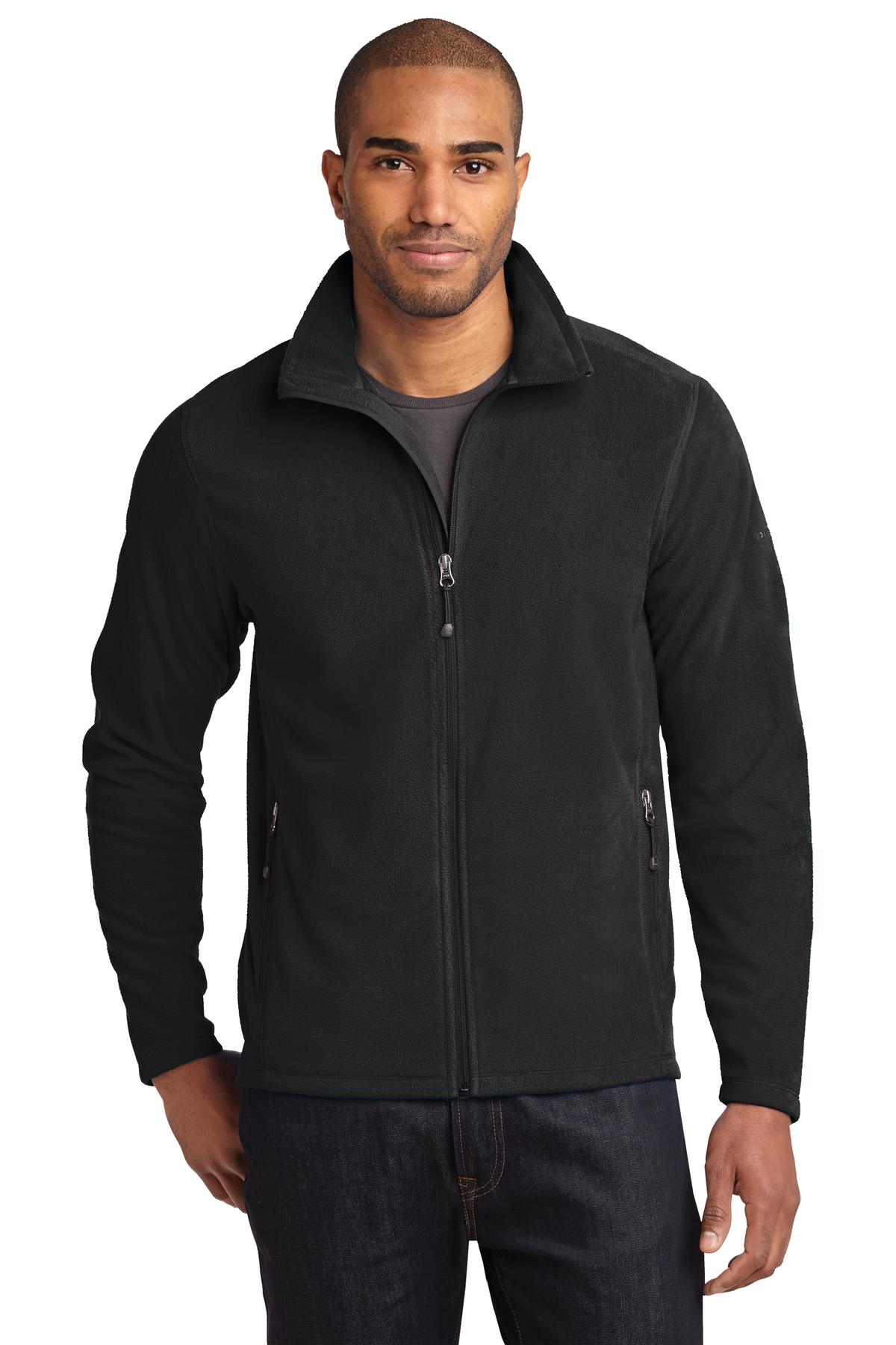 Eddie Bauer® Full-Zip Microfleece Jacket. EB224 - Black - 2XL