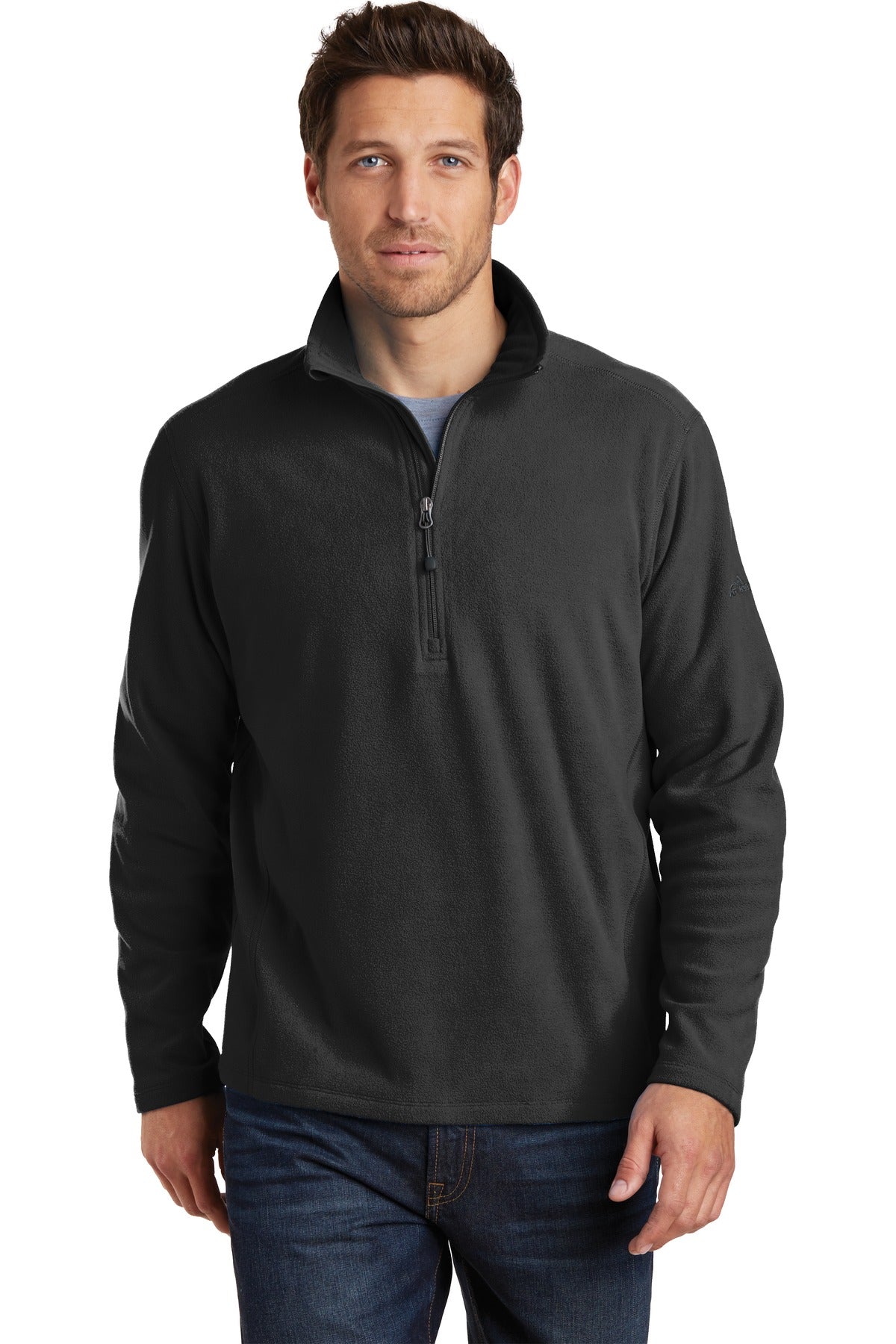Eddie Bauer®1/2-Zip Microfleece Jacket. EB226 - Black - 2XL