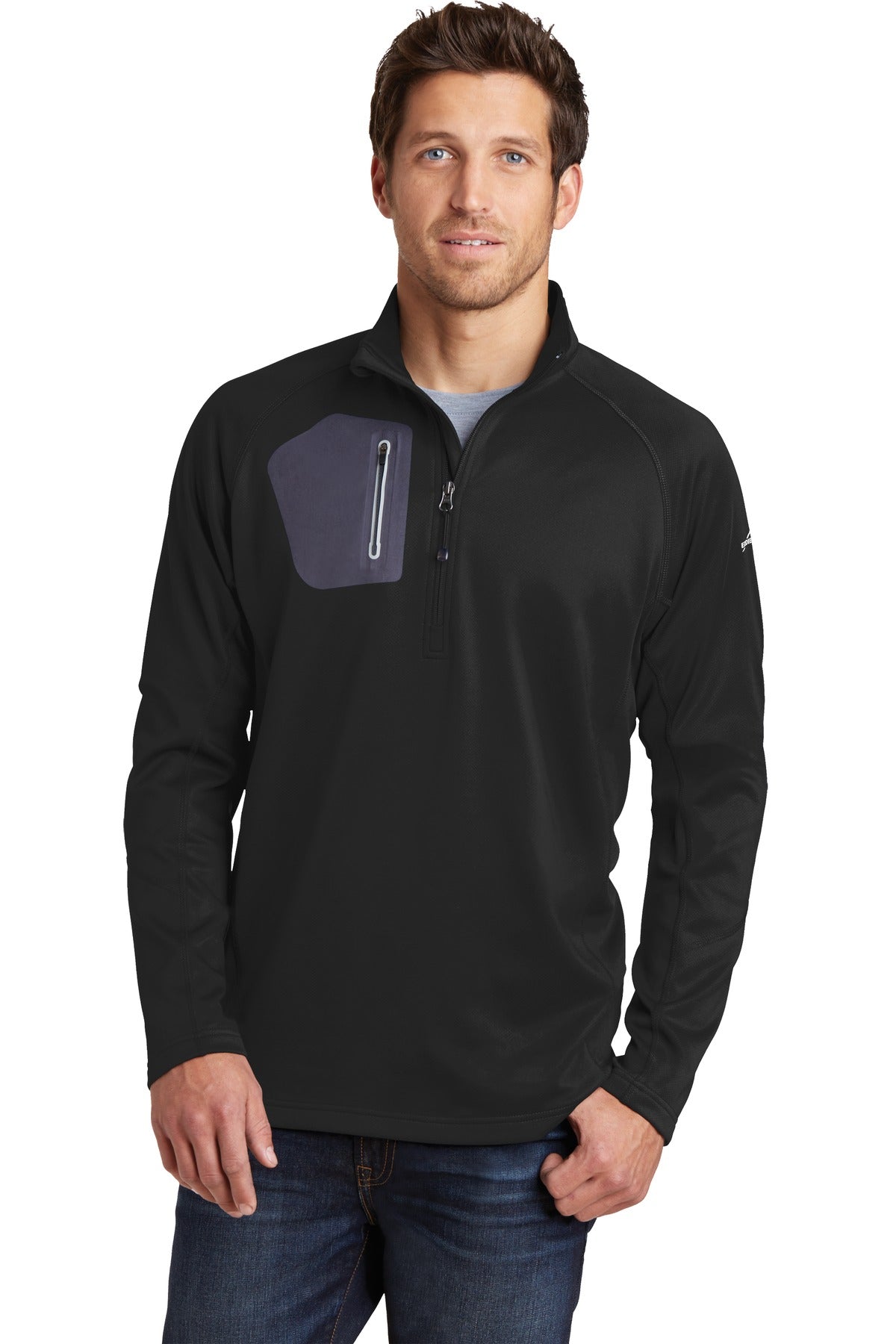 Eddie Bauer® 1/2-Zip Performance Fleece. EB234 - Black - 2XL
