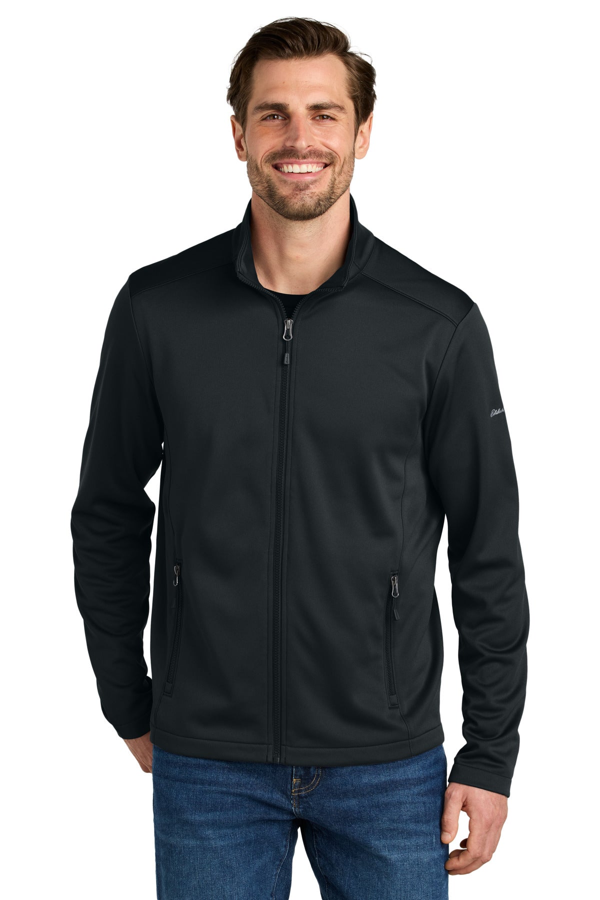 Eddie Bauer® Smooth Mid Layer Fleece Full-Zip EB2460 - Black - 2XL