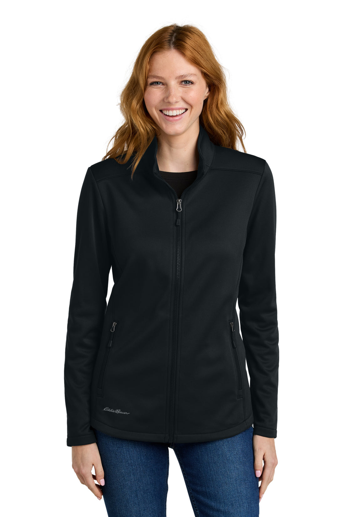 Eddie Bauer® Women's Smooth Mid Layer Fleece Full-Zip EB2470 - Black - 2XL