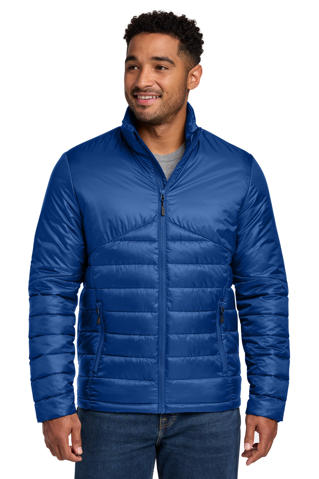 Eddie Bauer® Quilted Jacket EB510 - Cobalt Blue - 2XL