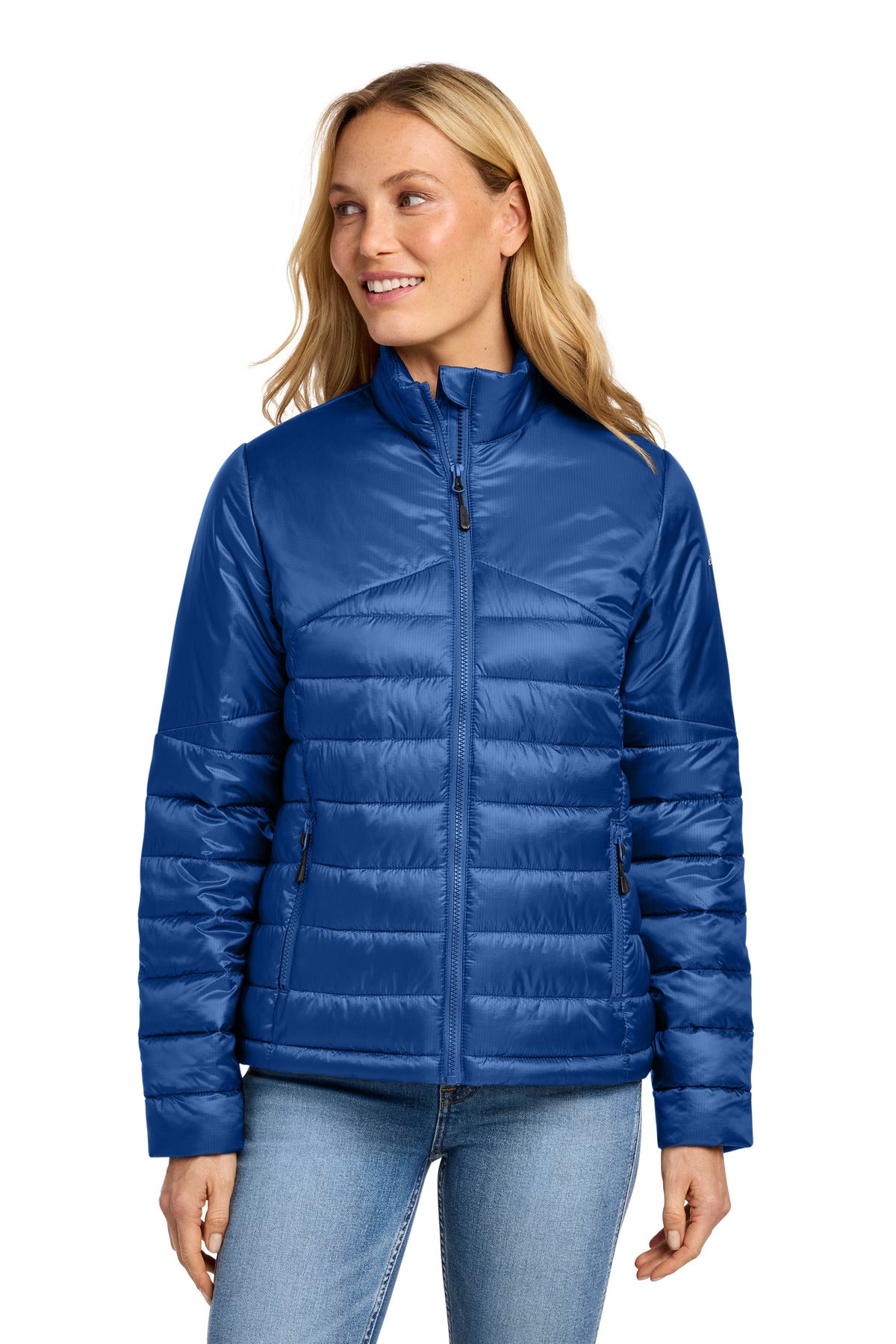 Eddie Bauer® Women's Quilted Jacket EB511 - Cobalt Blue - 2XL