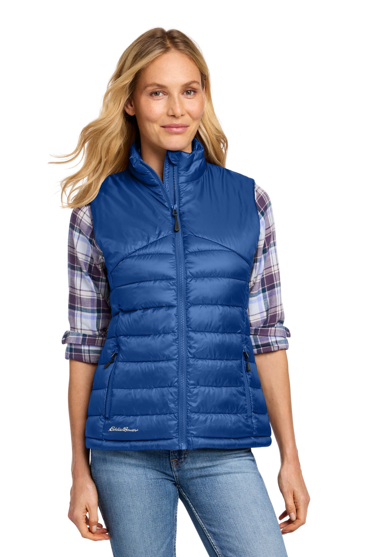 Eddie Bauer® Women's Quilted Vest EB513 - Cobalt Blue - 2XL