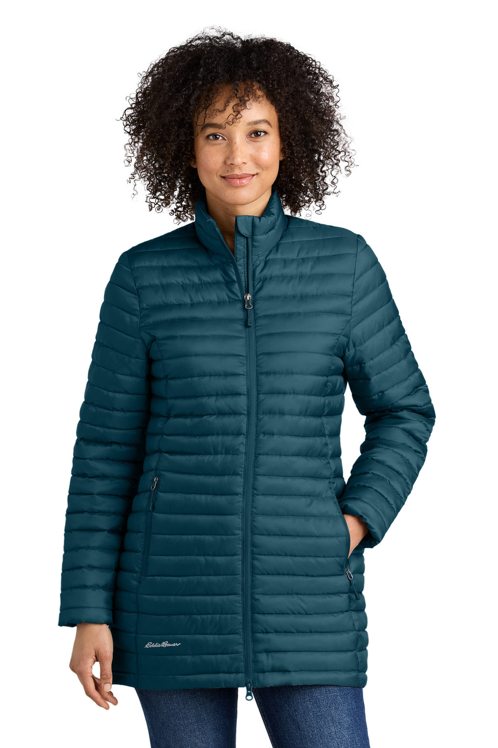 Eddie Bauer® Women's Packable Quilted Full-Zip EB515 - Adriatic Blue - 2XL