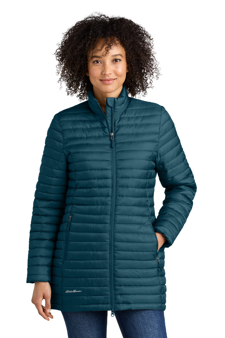 Eddie Bauer® Women's Packable Quilted Full-Zip EB515 - Adriatic Blue - 2XL
