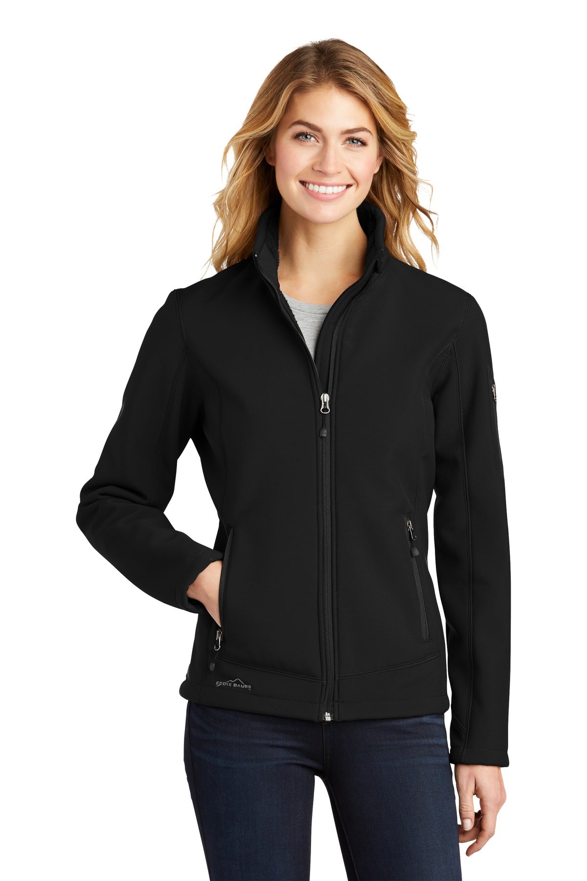 Eddie Bauer® Women's Rugged Ripstop Soft Shell Jacket. EB535 - Black - 2XL