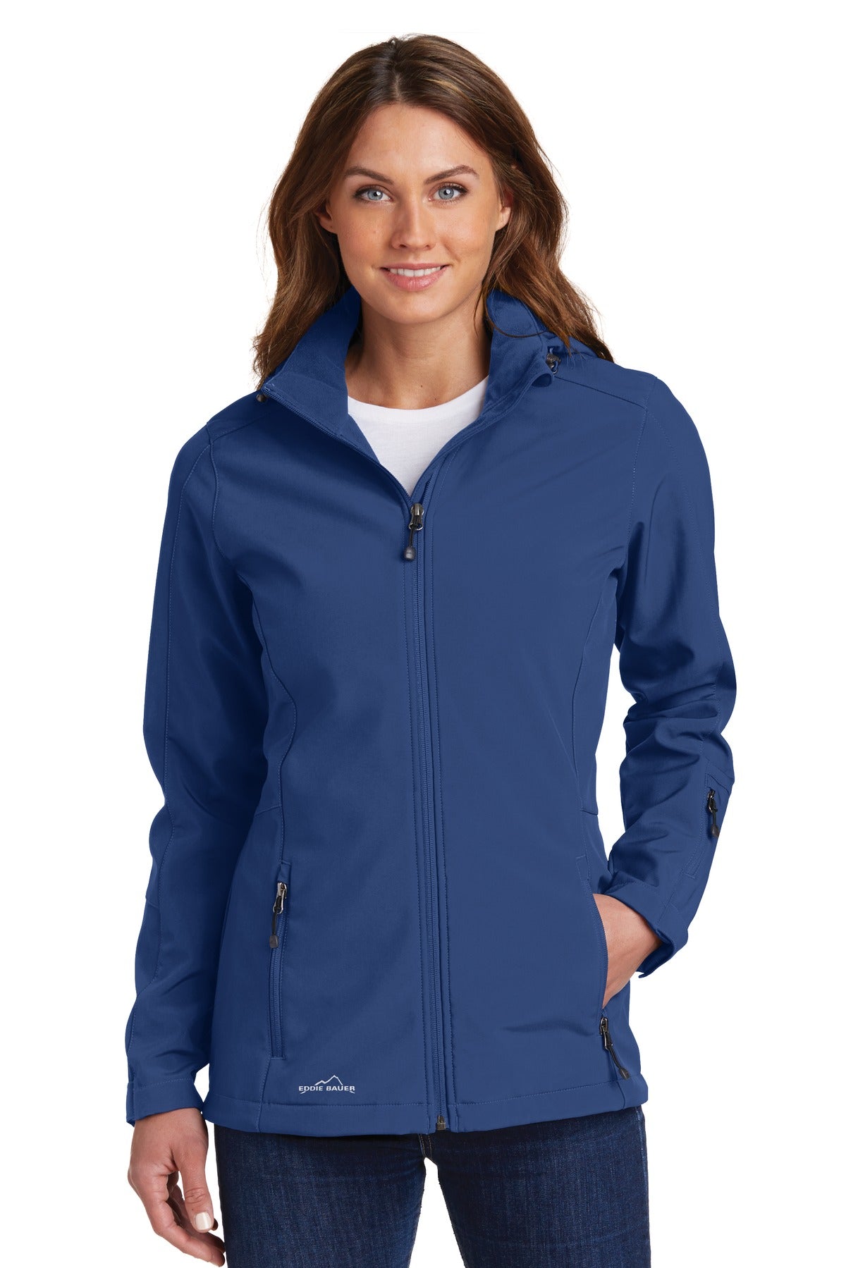Eddie Bauer® Women's Hooded Soft Shell Parka. EB537 - Admiral Blue - 2XL