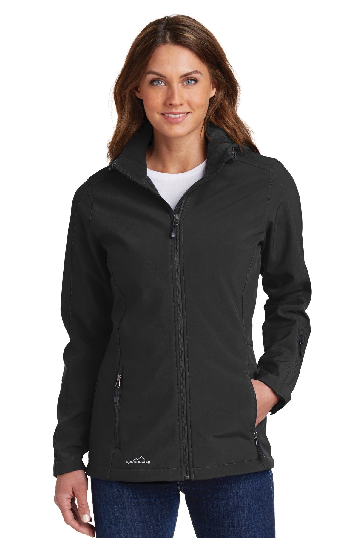 Eddie Bauer® Women's Hooded Soft Shell Parka. EB537