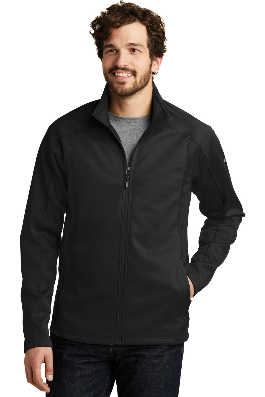 Eddie Bauer® Trail Soft Shell Jacket. EB542 - Black/ Black - 2XL