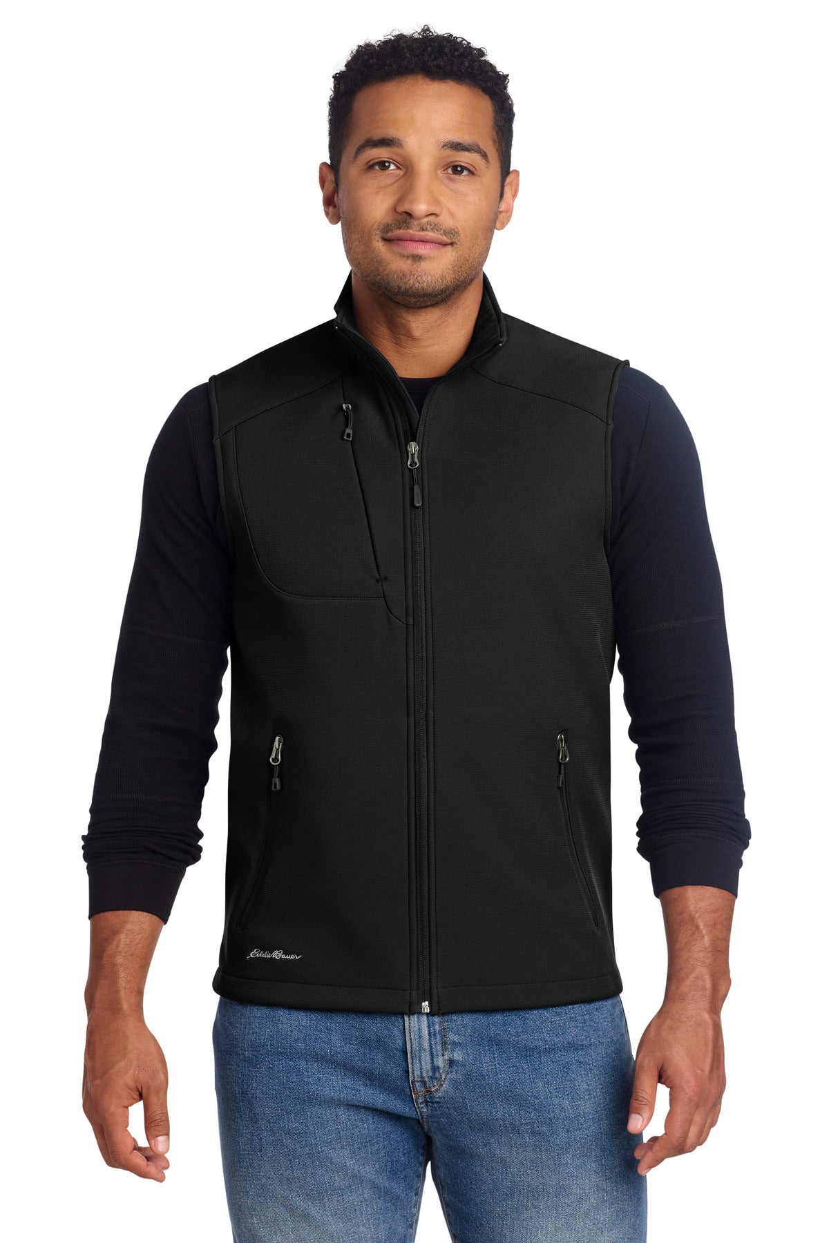 Eddie Bauer® Stretch Soft Shell Vest EB546 - Deep Black - 2XL