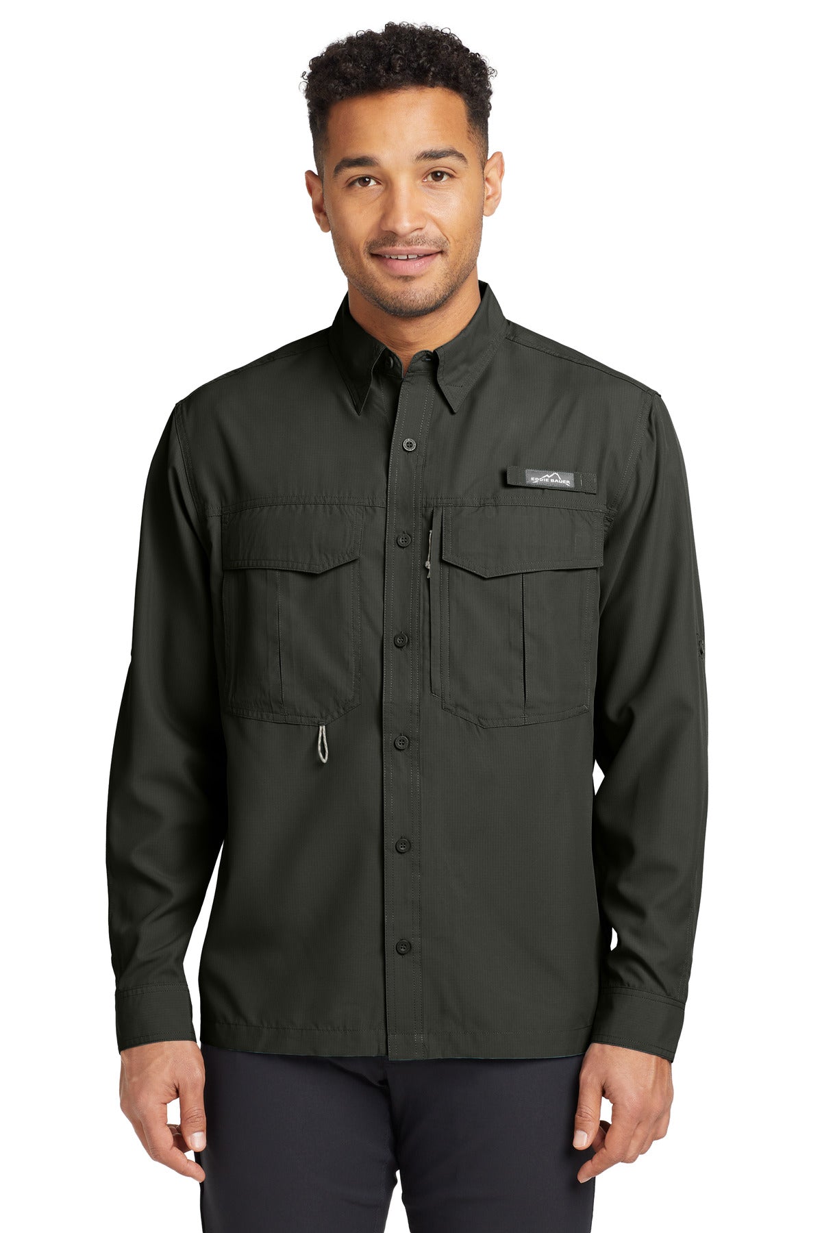Eddie Bauer® - Long Sleeve Performance Fishing Shirt. EB600 - Boulder - 2XL