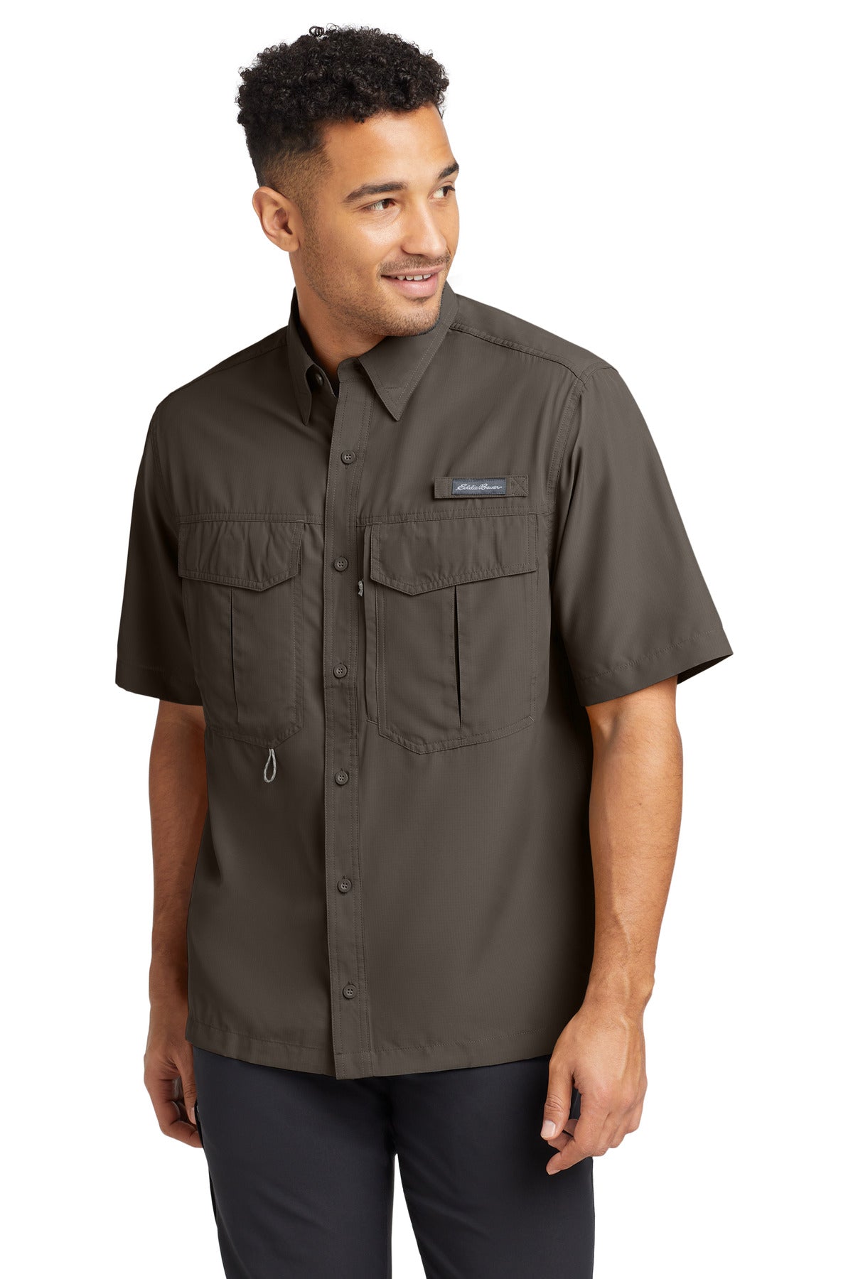 Eddie Bauer® Short Sleeve Performance Fishing Shirt EB602 - Boulder - 2XL