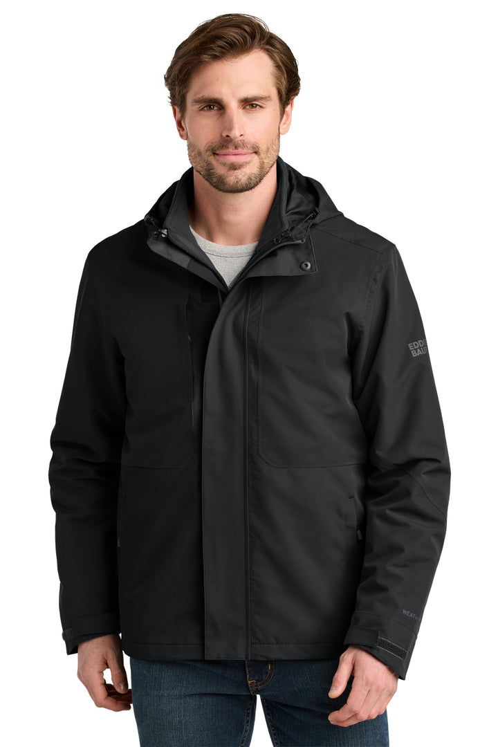 Eddie Bauer® WeatherEdge® Ridge 3-in-1 Jacket EB658 - Black - 2XL