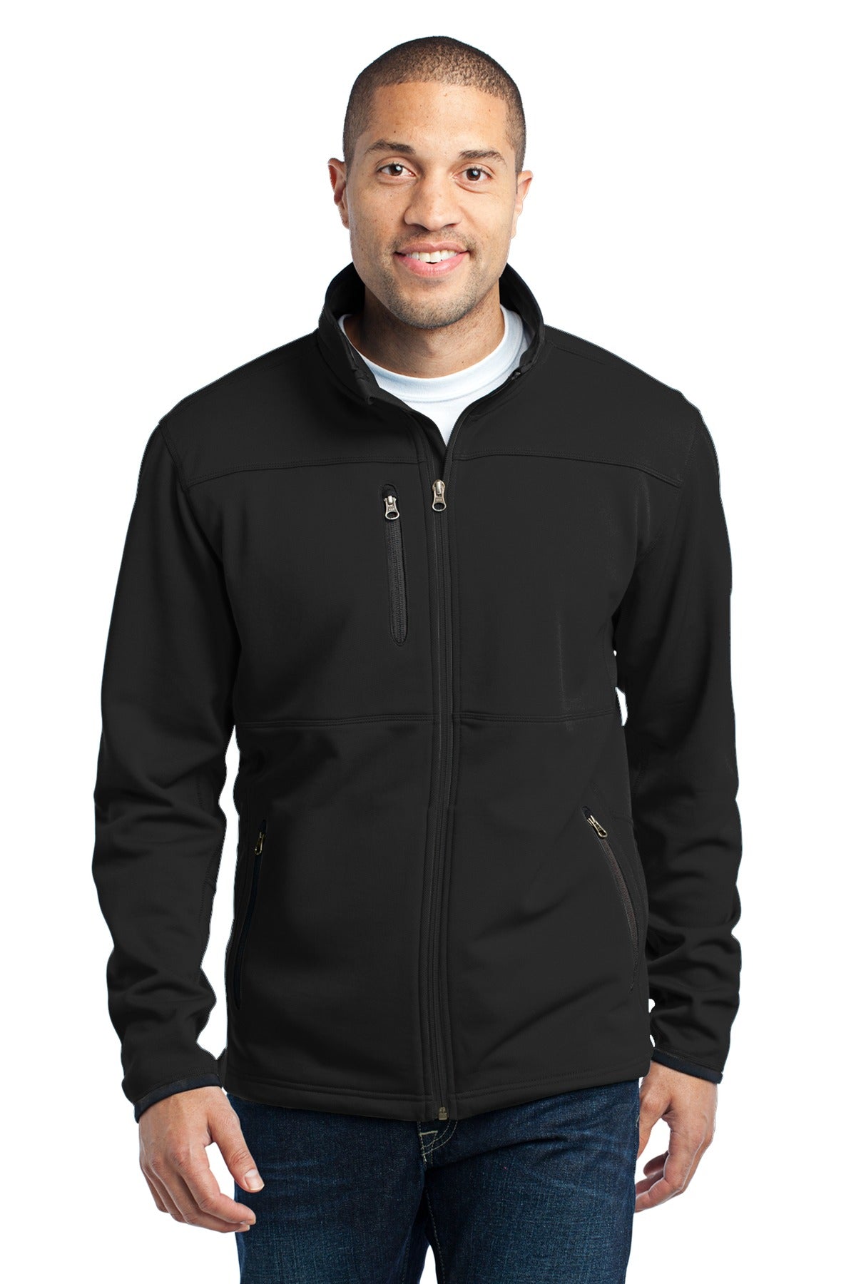 Port Authority® Pique Fleece Jacket. F222 - Black - 2XL