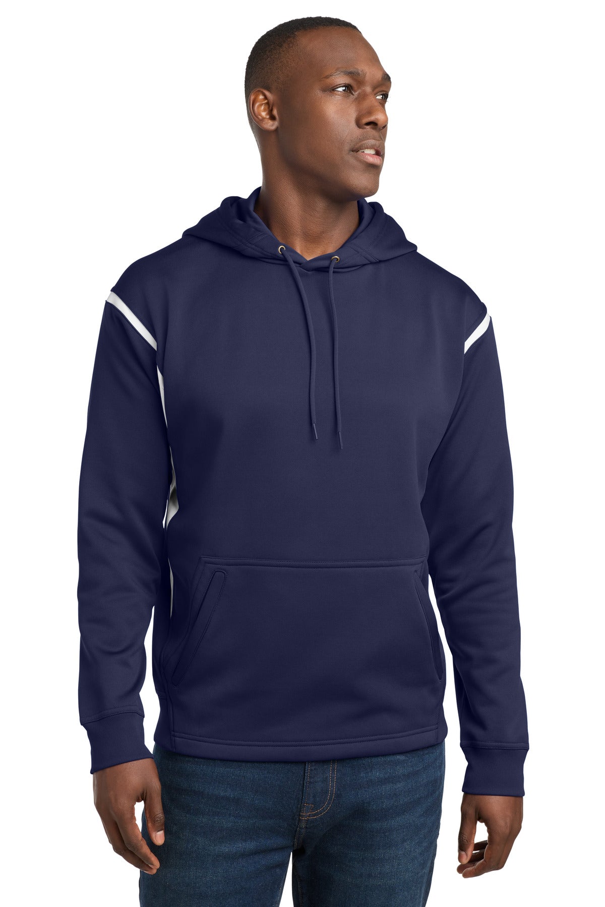 Sport-Tek® Tech Fleece Colorblock Hooded Sweatshirt. F246