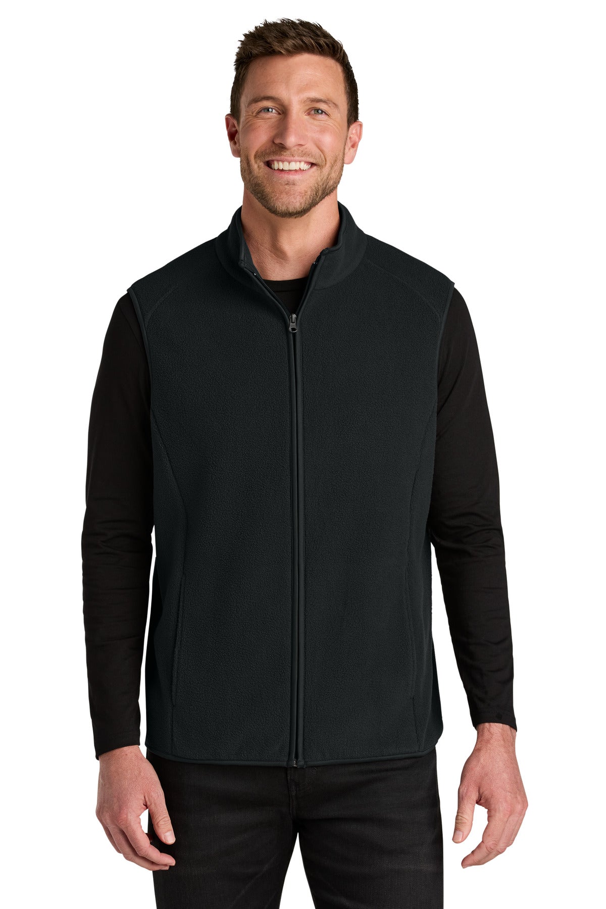 Port Authority® C-FREE® Fleece Vest F702 - Deep Black - 2XL