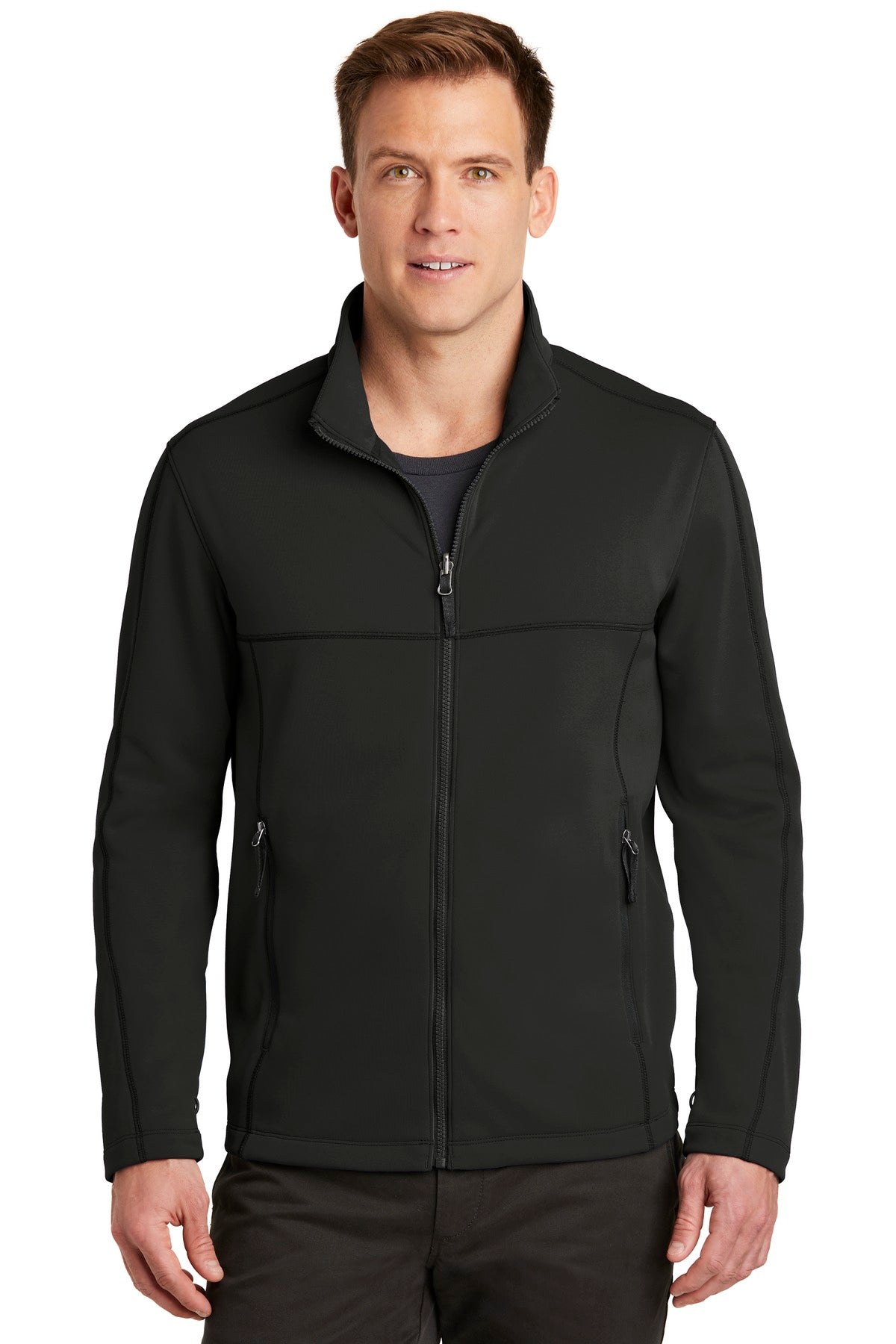 Port Authority ® Collective Smooth Fleece Jacket. F904 - Deep Black - 2XL