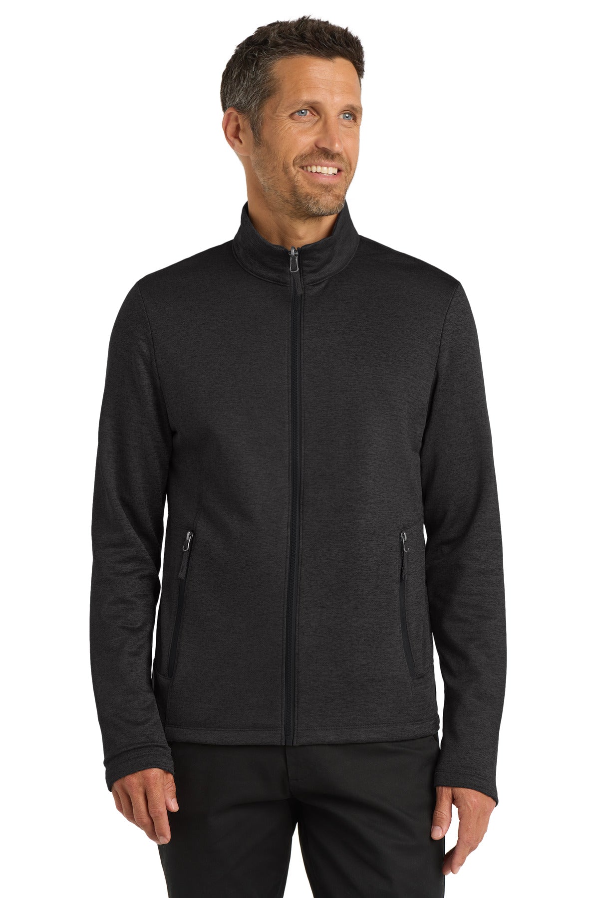 Port Authority ® Collective Striated Fleece Jacket. F905 - Deep Black Heather - 2XL