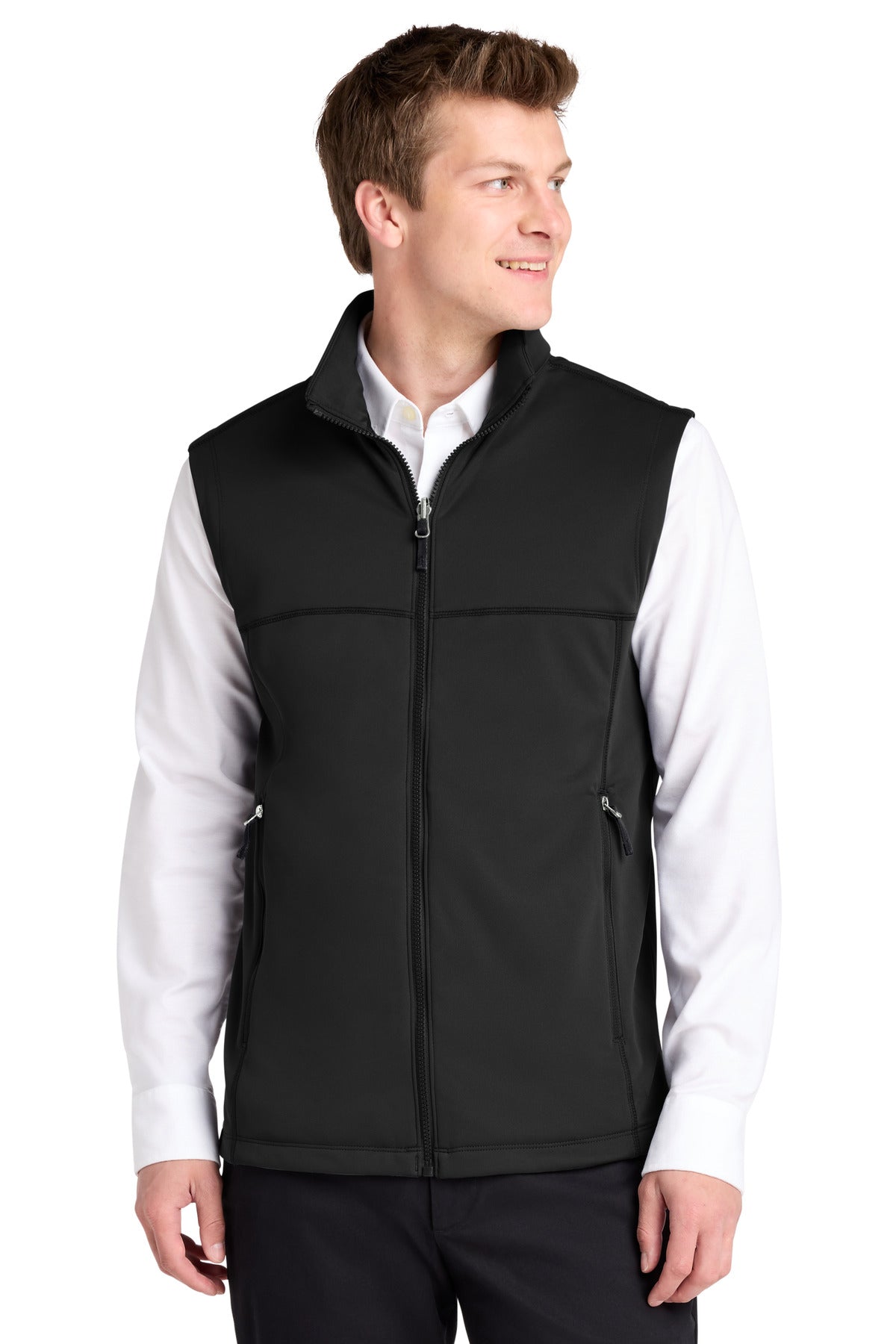 Port Authority® Collective Smooth Fleece Vest F906 - Deep Black - 2XL