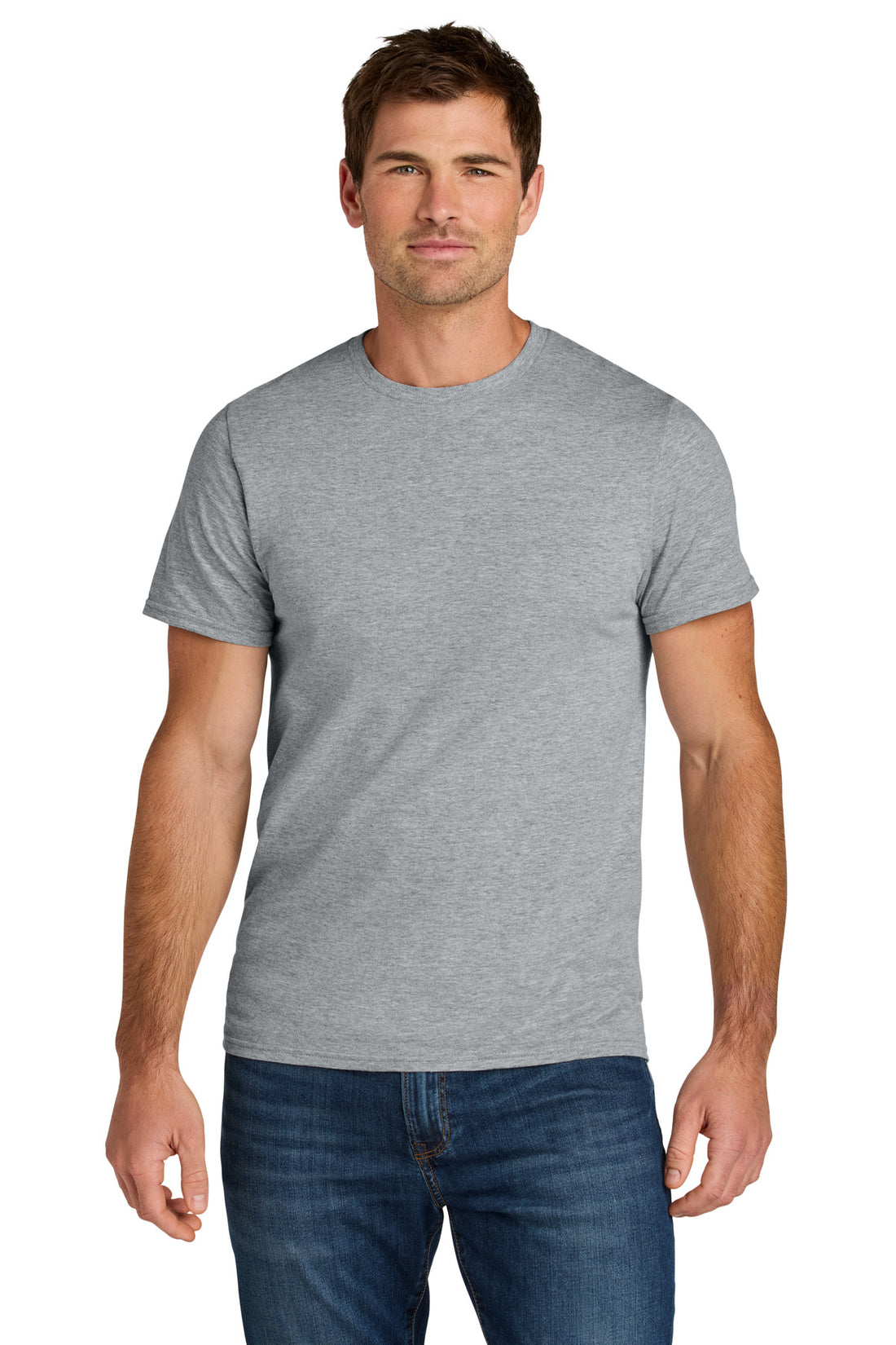 Jerzees Ultimate® Unisex Ring Spun T-Shirt IC46M - Athletic Heather - 2XL
