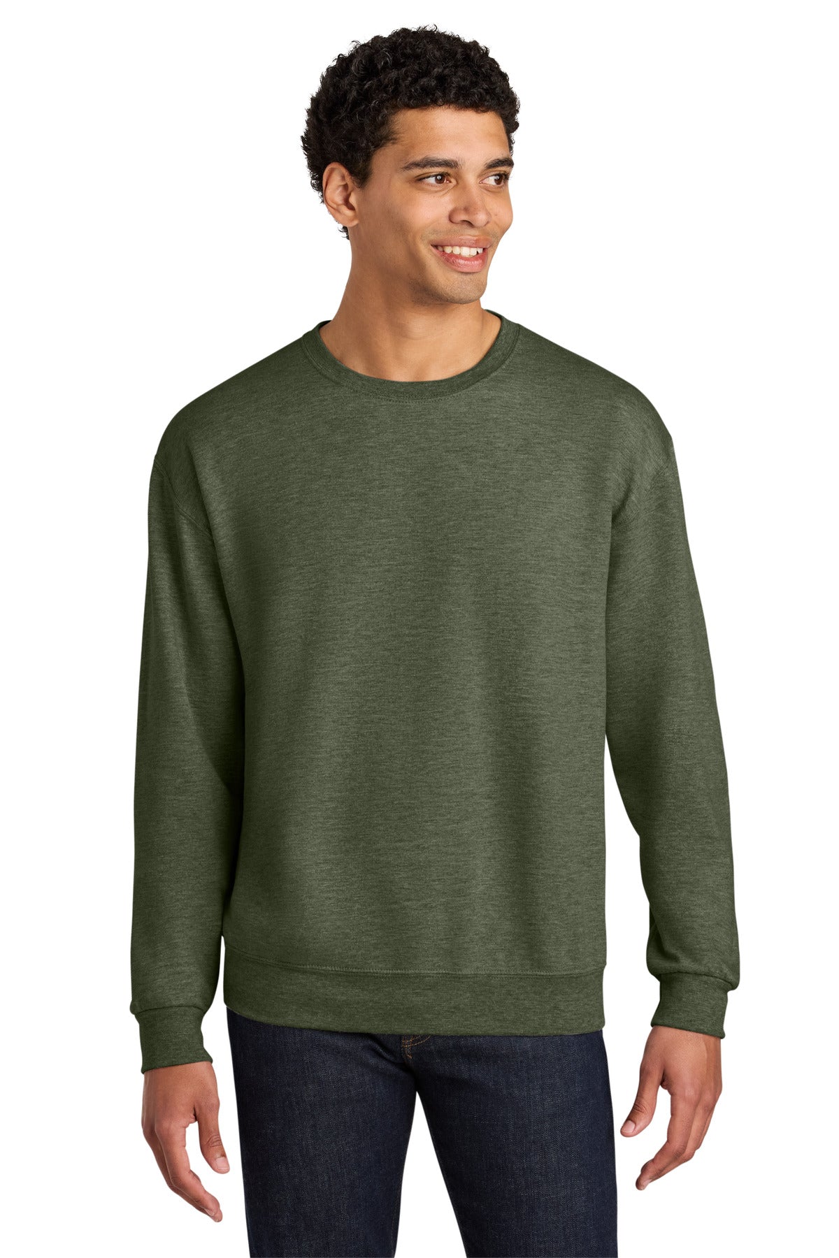 Jerzees Ultimate® Unisex CVC Ring Spun Crewneck Sweatshirt IC48M