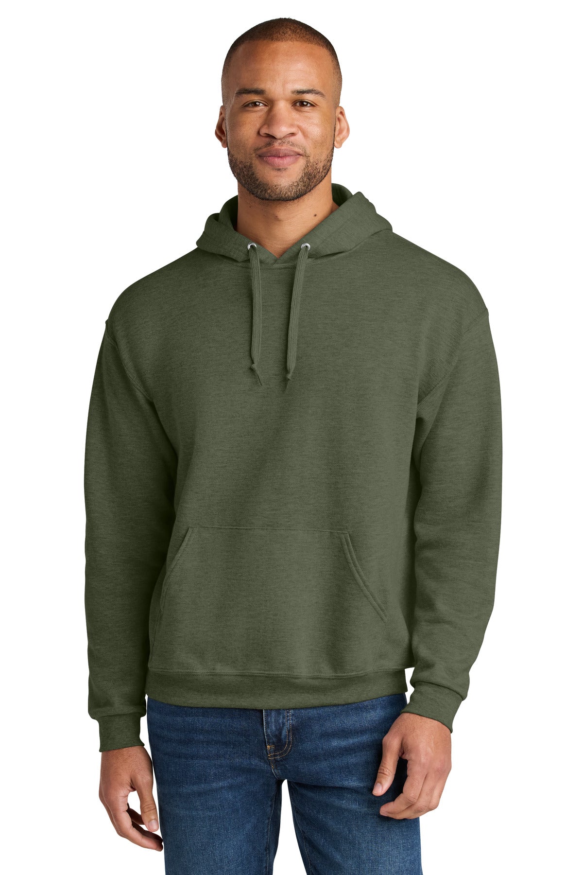 Jerzees Ultimate® Unisex CVC Ring Spun Hooded Sweatshirt IC49M