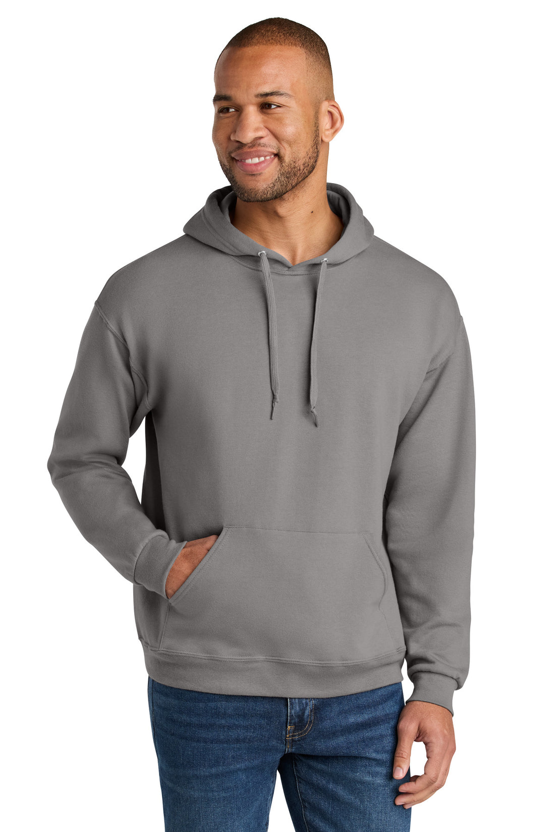 Jerzees Ultimate® Unisex CVC Ring Spun Hooded Sweatshirt IC49M
