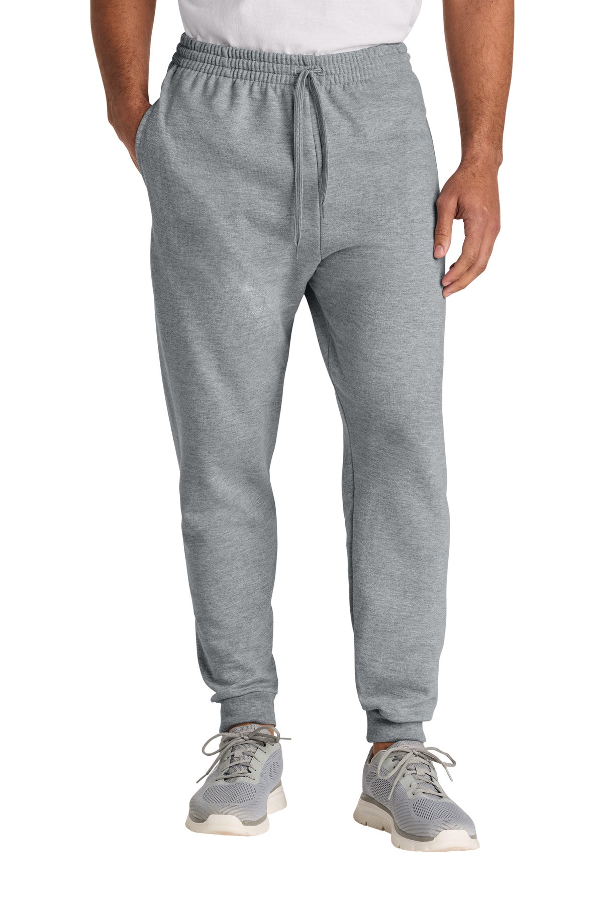 Jerzees Ultimate® Unisex CVC Ring Spun Pocket Jogger IC50M - Athletic Heather - 2XL