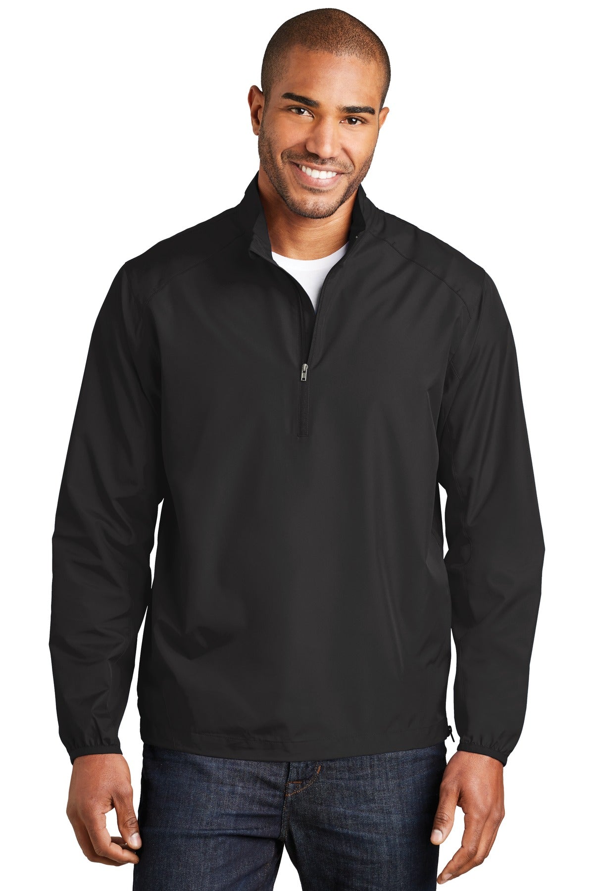 Port Authority® Zephyr 1/2-Zip Pullover. J343 - Black - 2XL