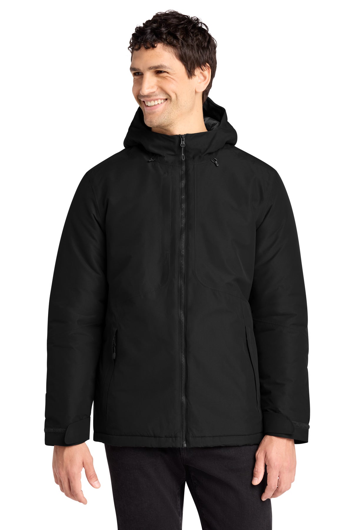 Port Authority® Venture Waterproof Insulated Jacket J362 - Deep Black - 2XL